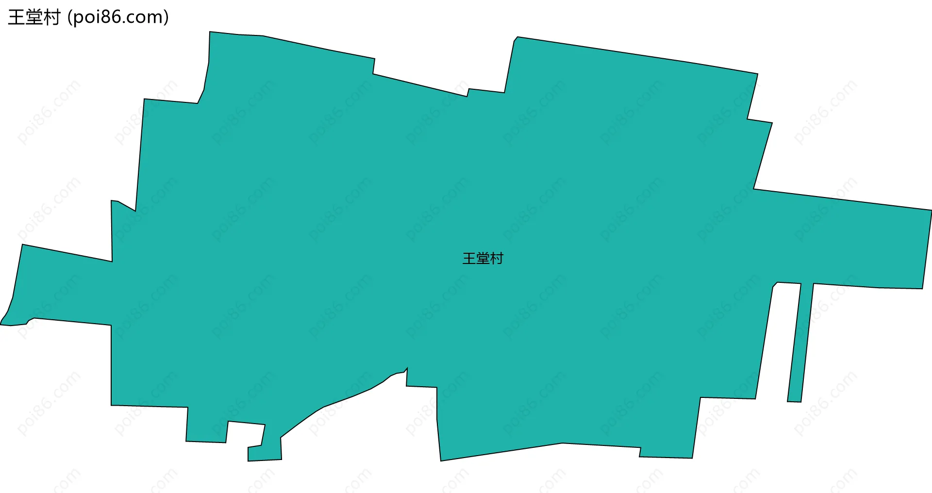 王堂村边界地图