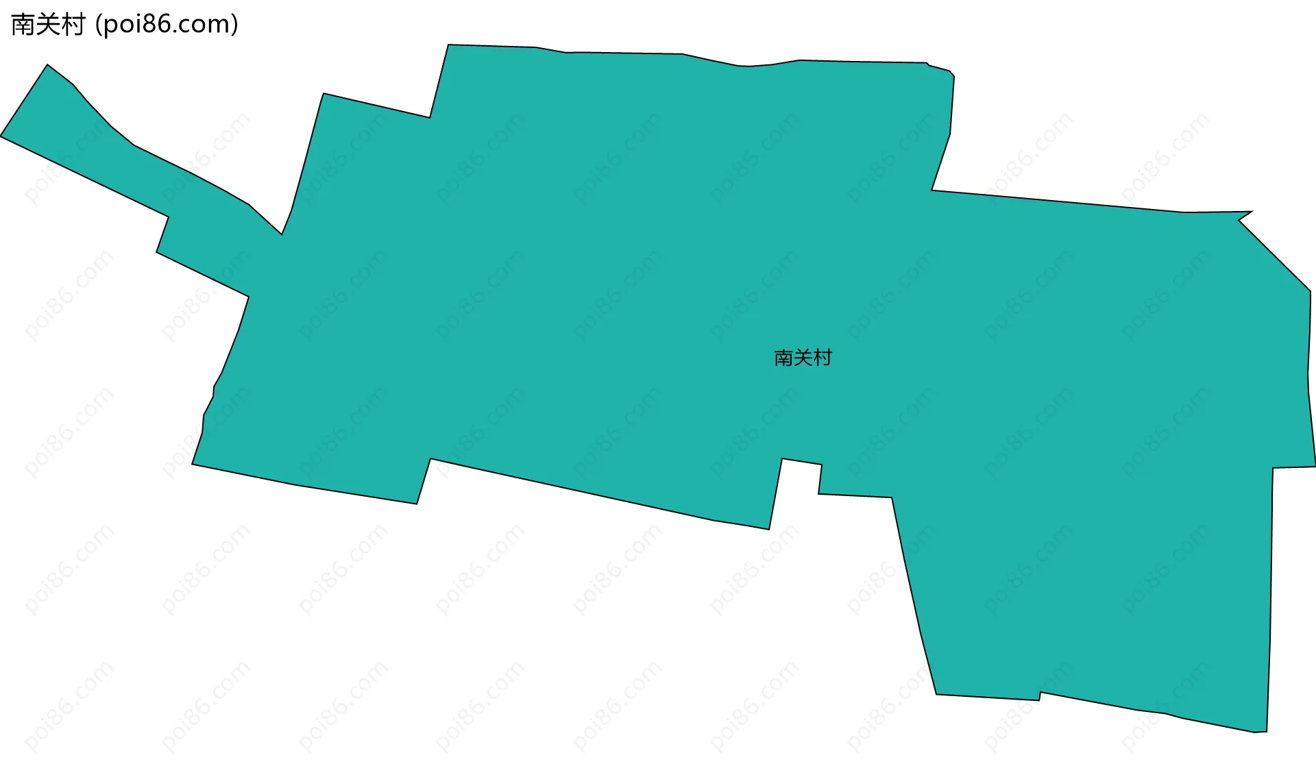 南关村边界地图