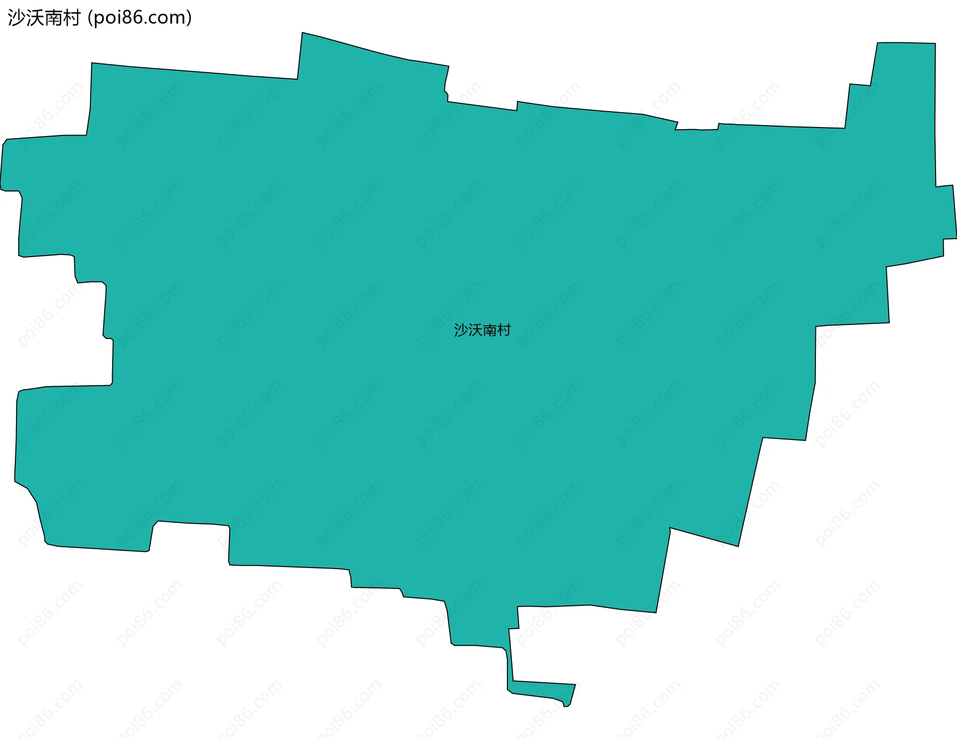 沙沃南村边界地图
