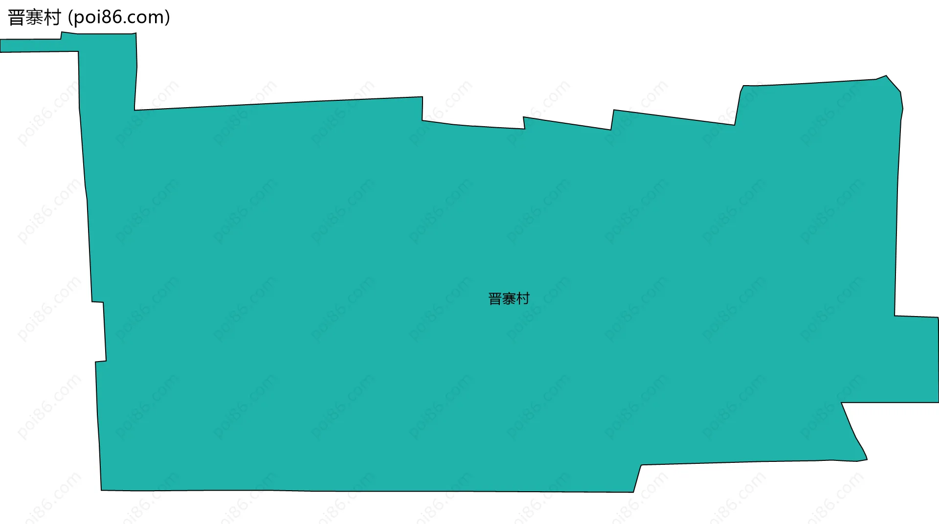 晋寨村边界地图