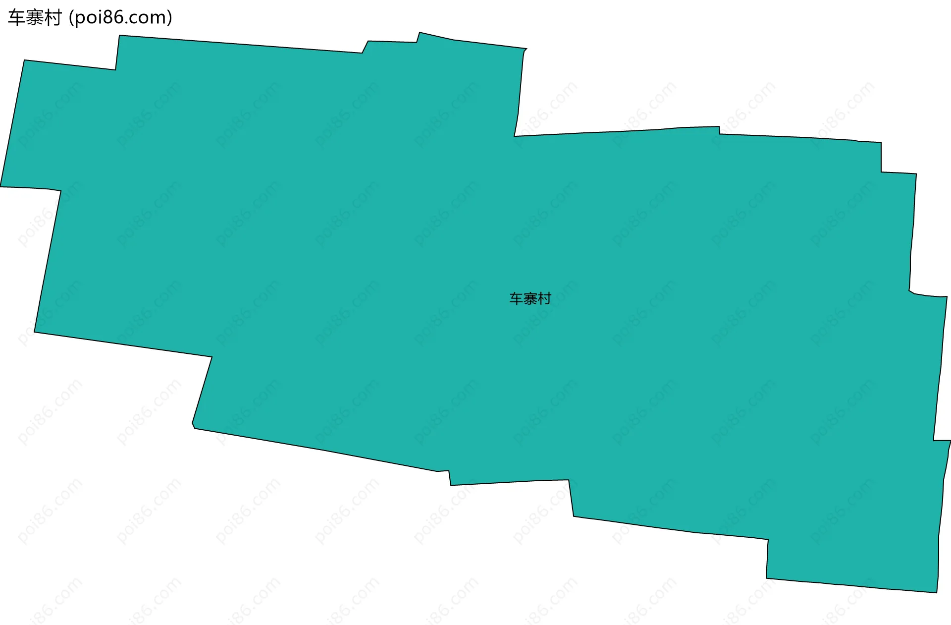 车寨村边界地图