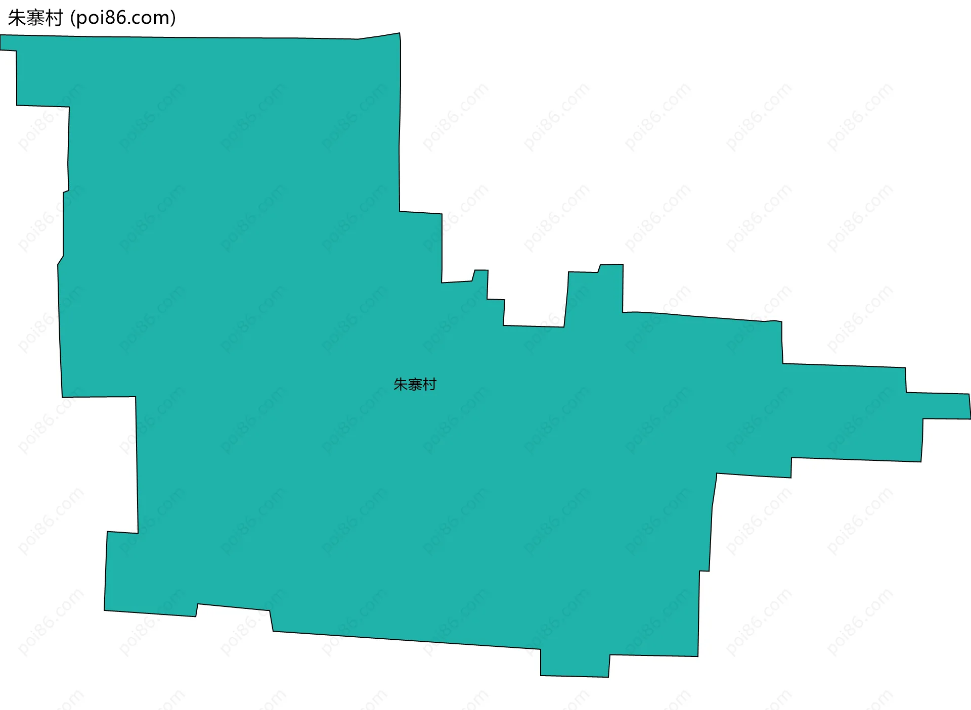 朱寨村边界地图