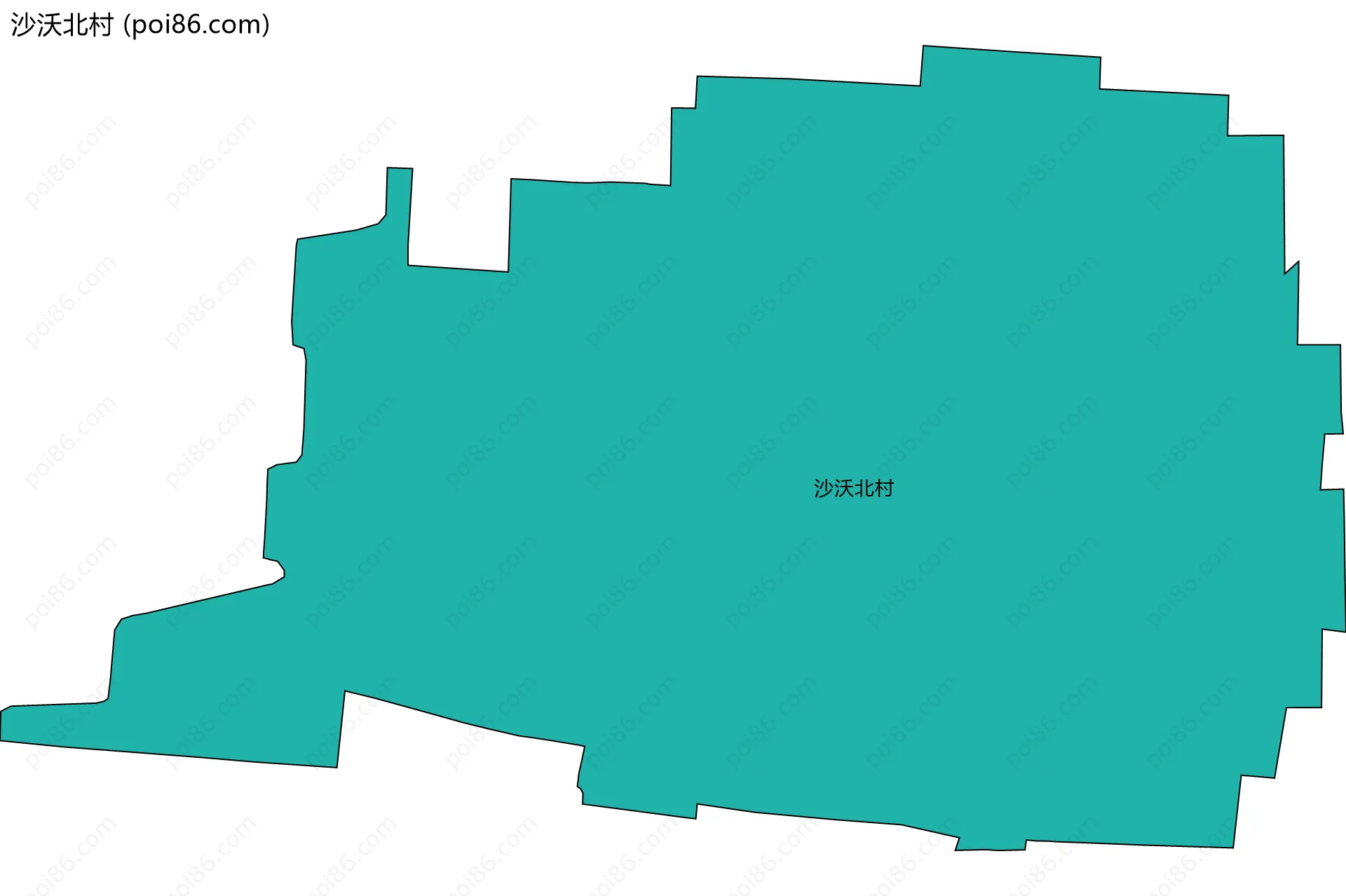 沙沃北村边界地图