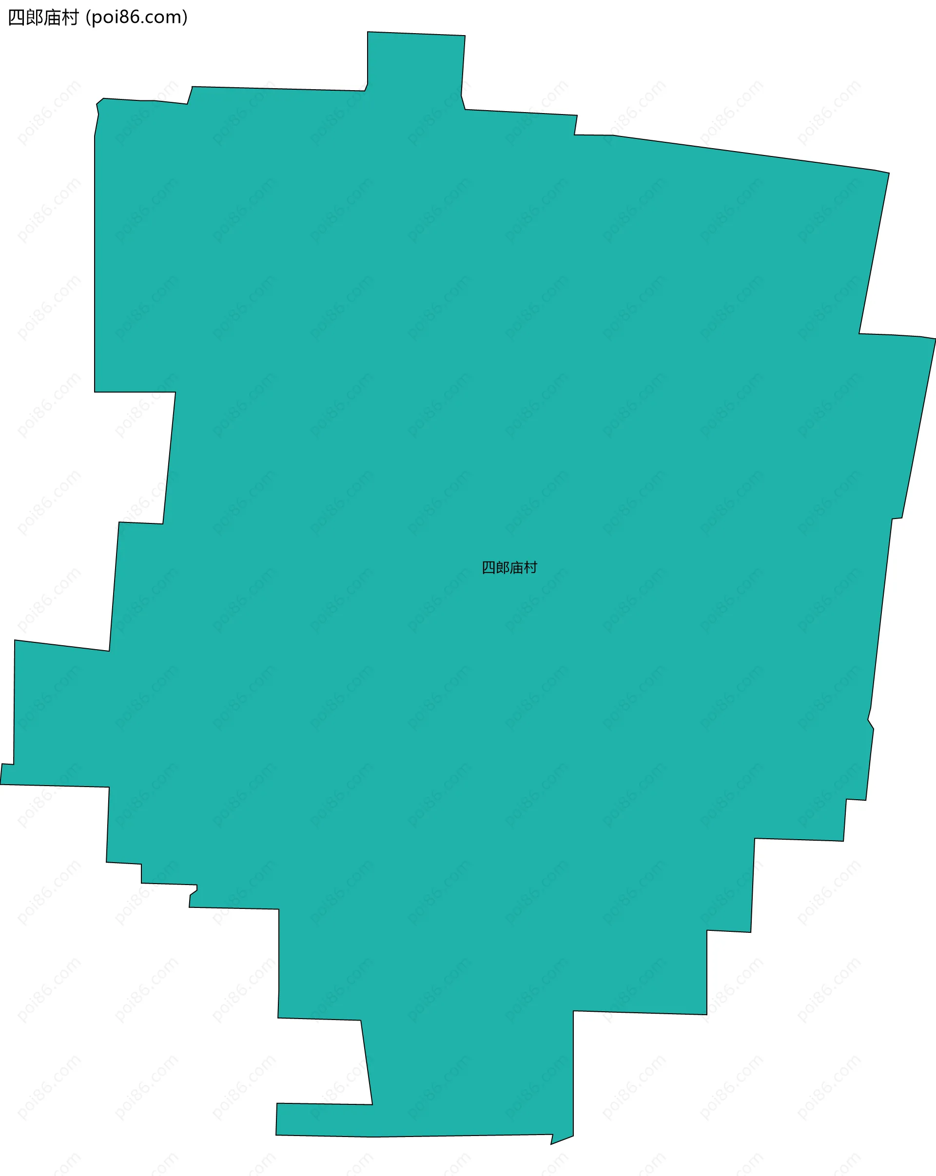 四郎庙村边界地图