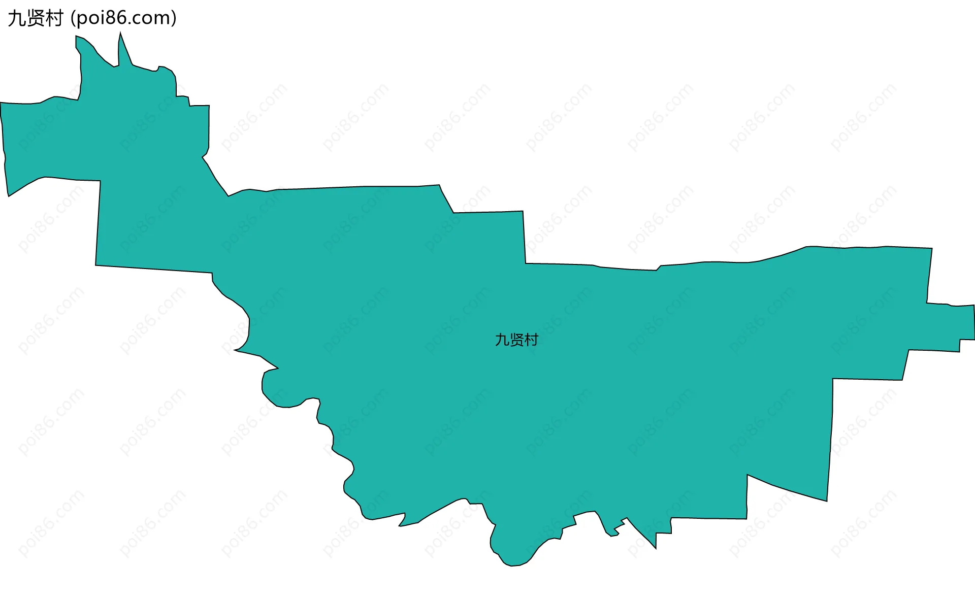 九贤村边界地图