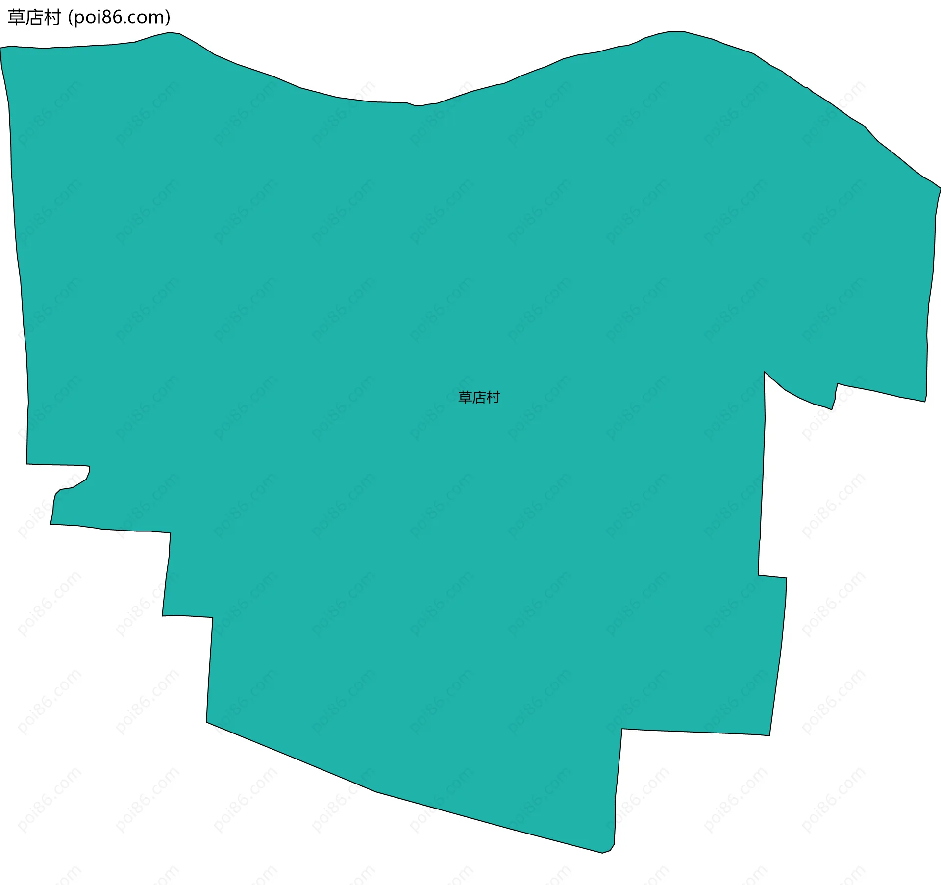 草店村边界地图