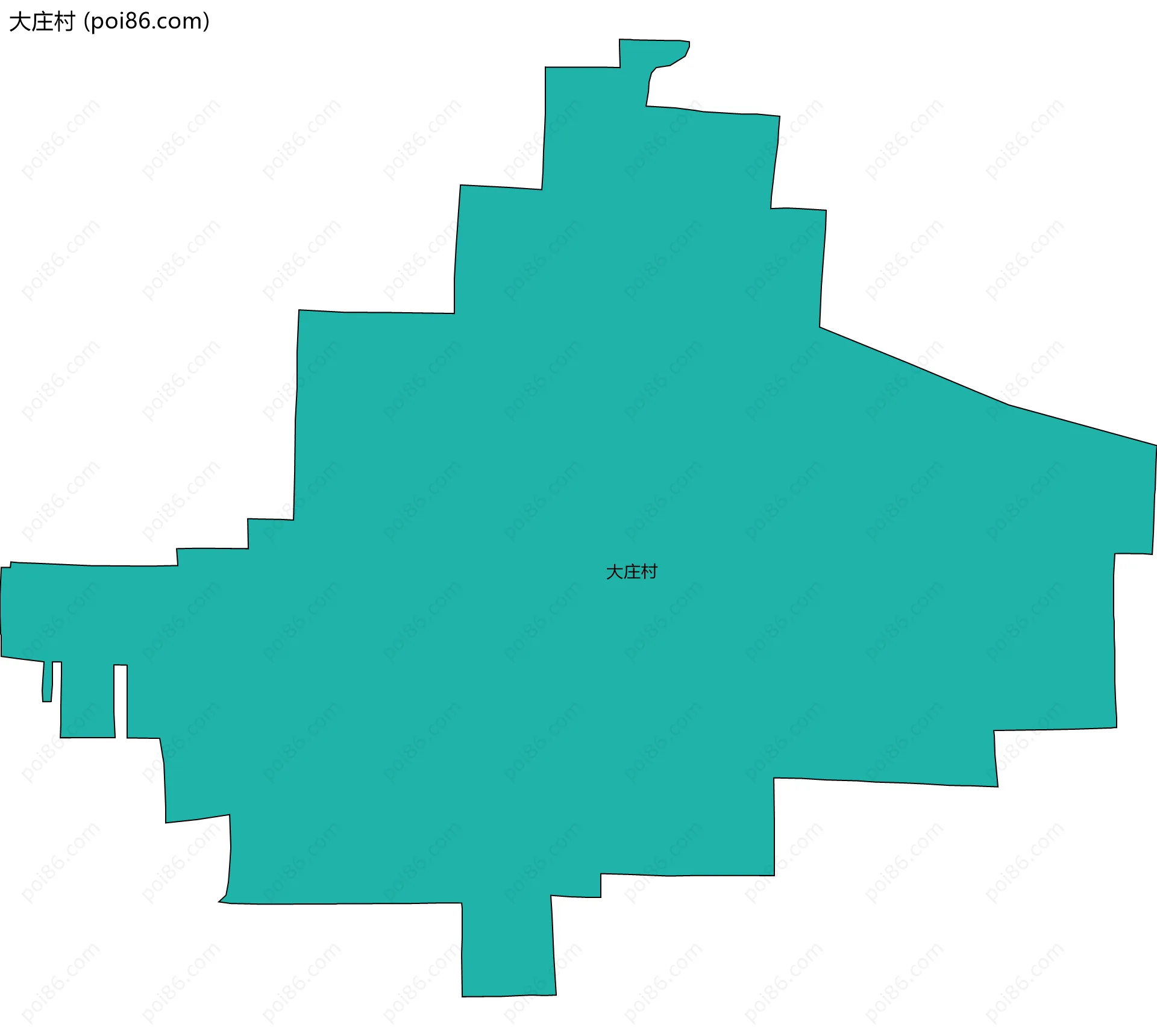 大庄村边界地图
