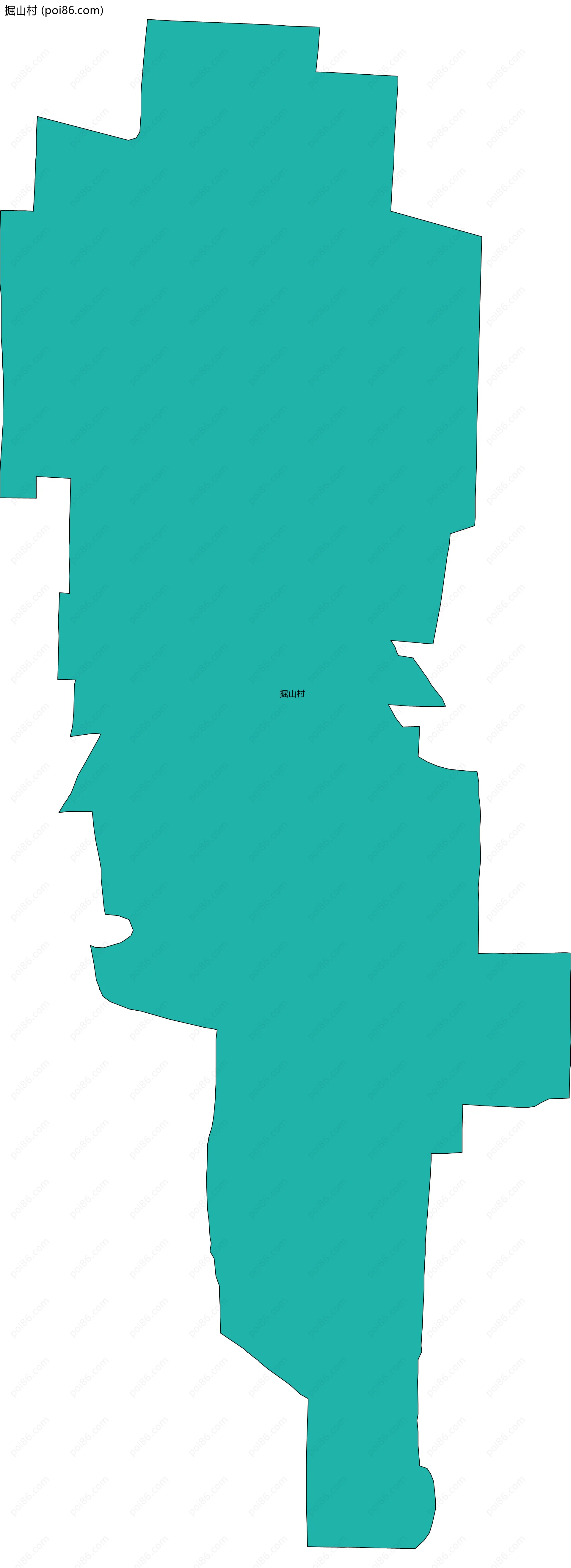 掘山村边界地图