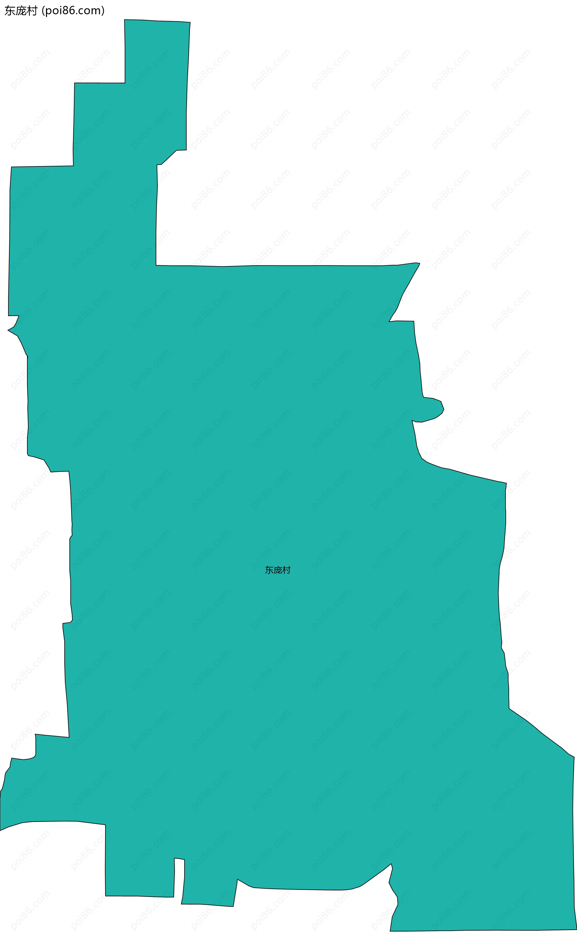 东庞村边界地图