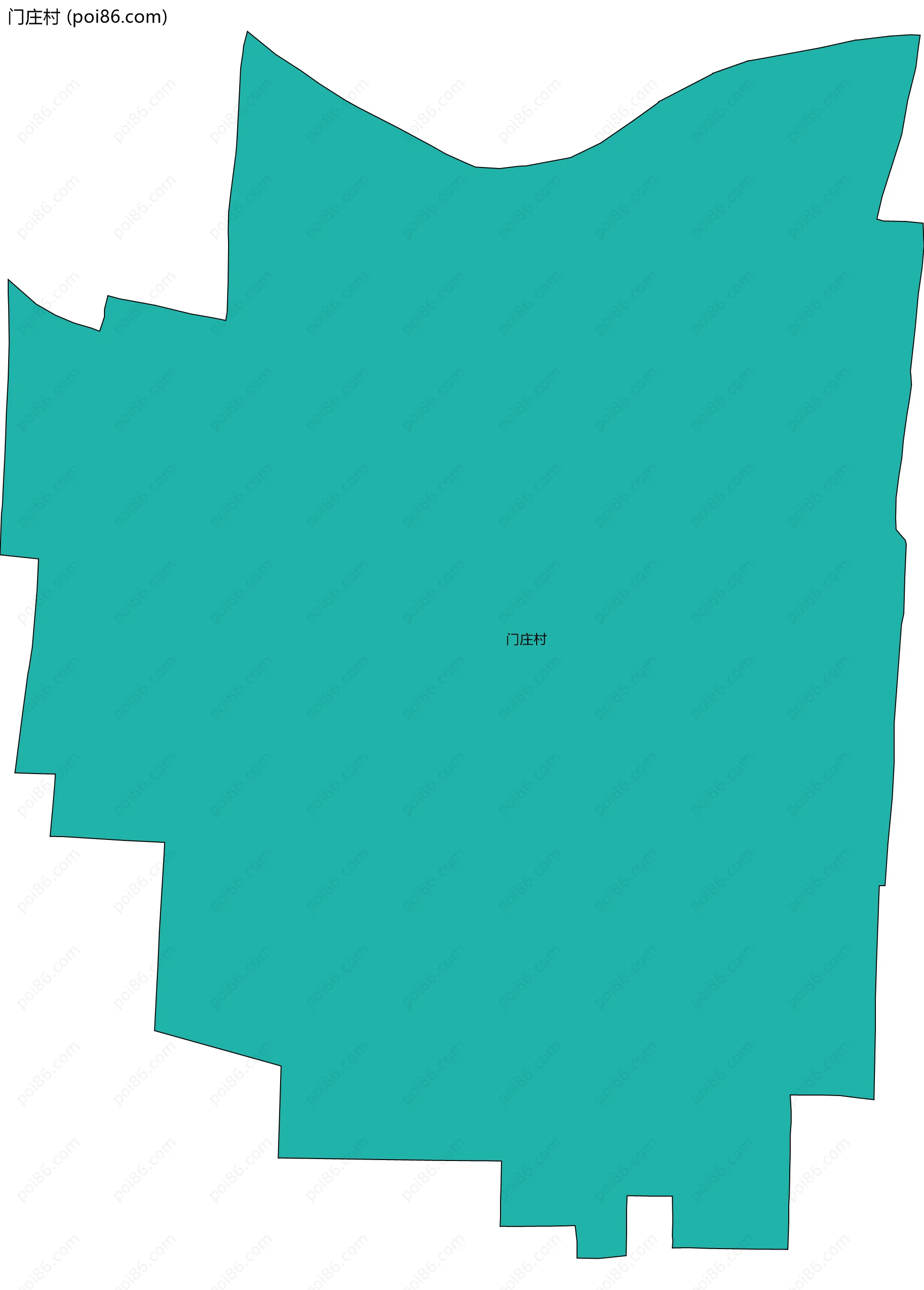 门庄村边界地图