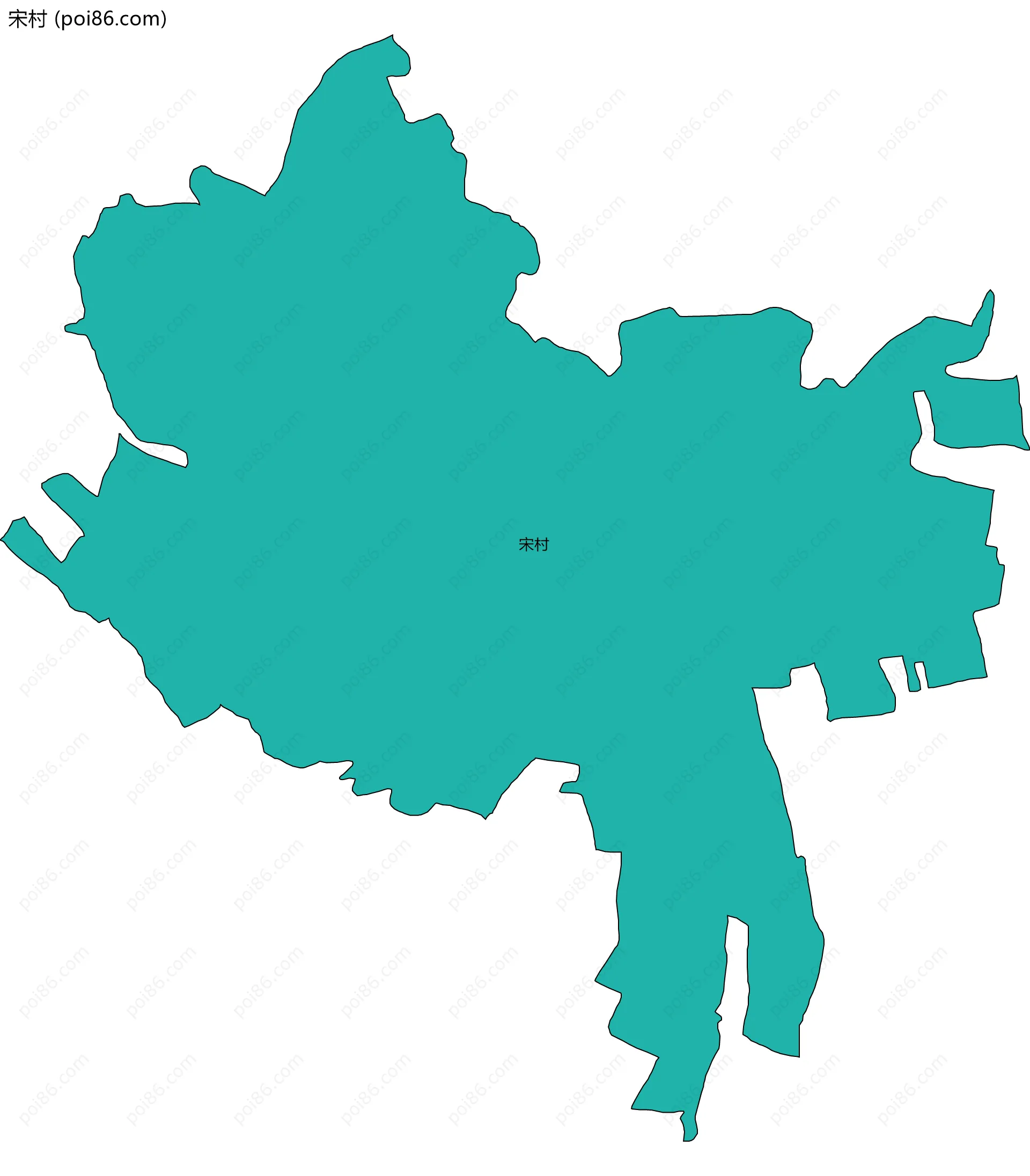 宋村边界地图