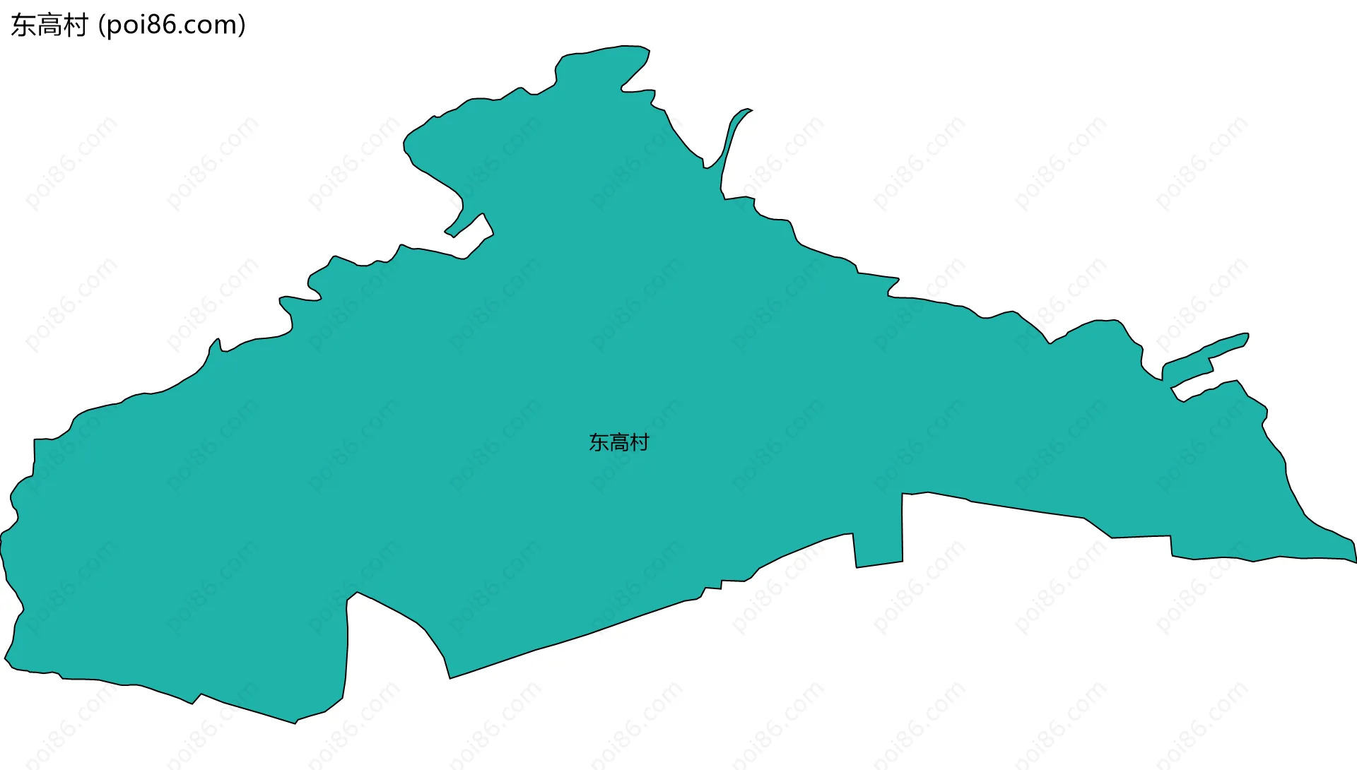 东高村边界地图