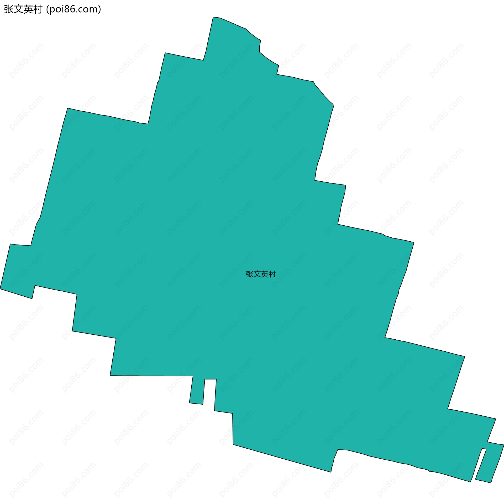 张文英村边界地图