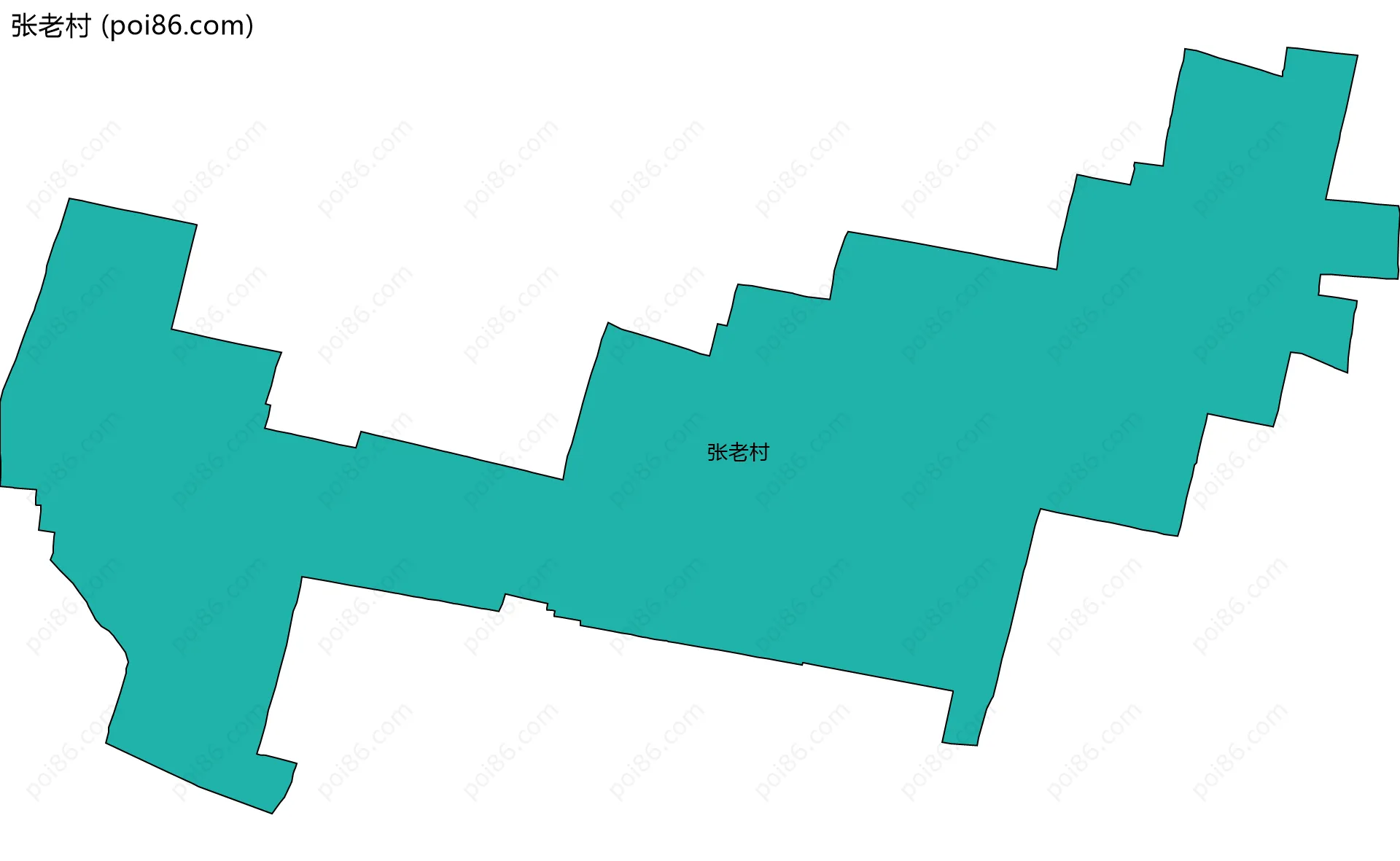 张老村边界地图
