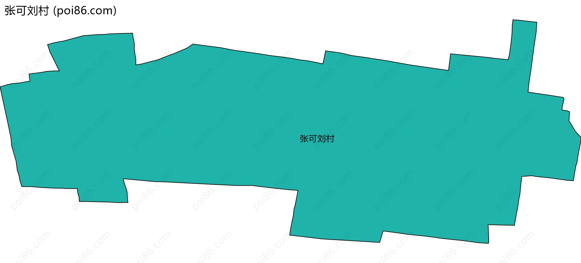 张可刘村边界地图