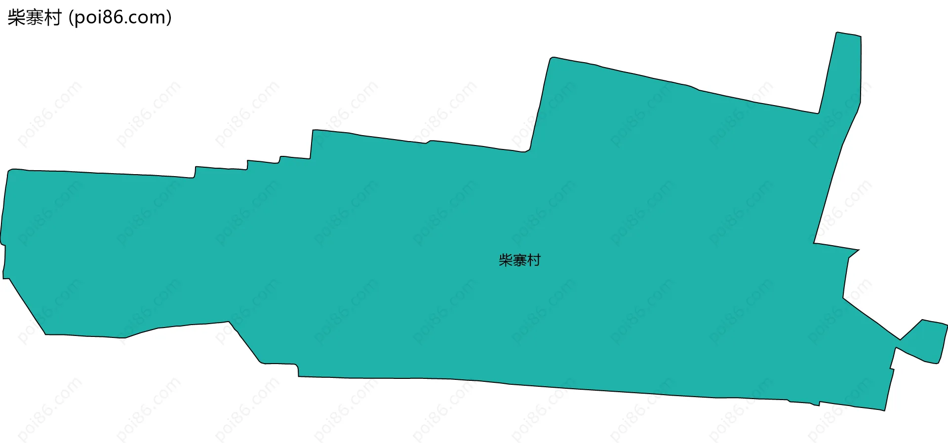 柴寨村边界地图