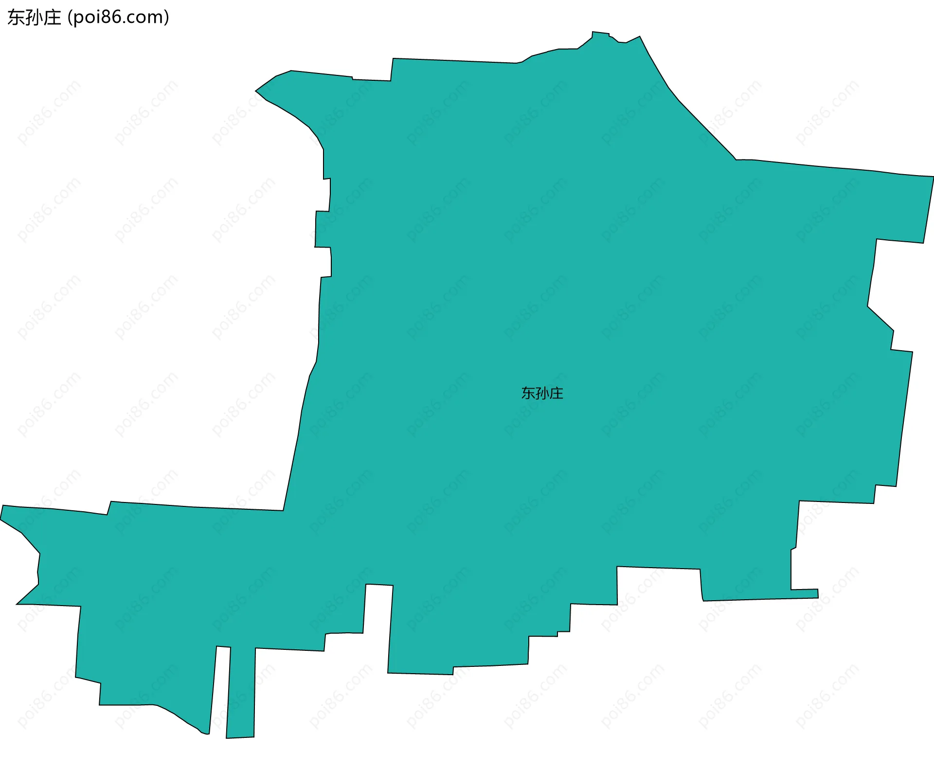 东孙庄边界地图