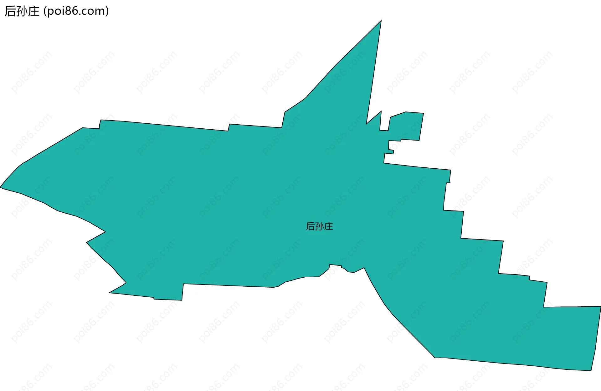后孙庄边界地图