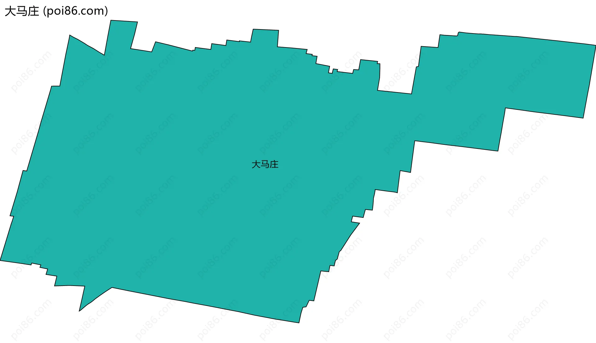 大马庄边界地图