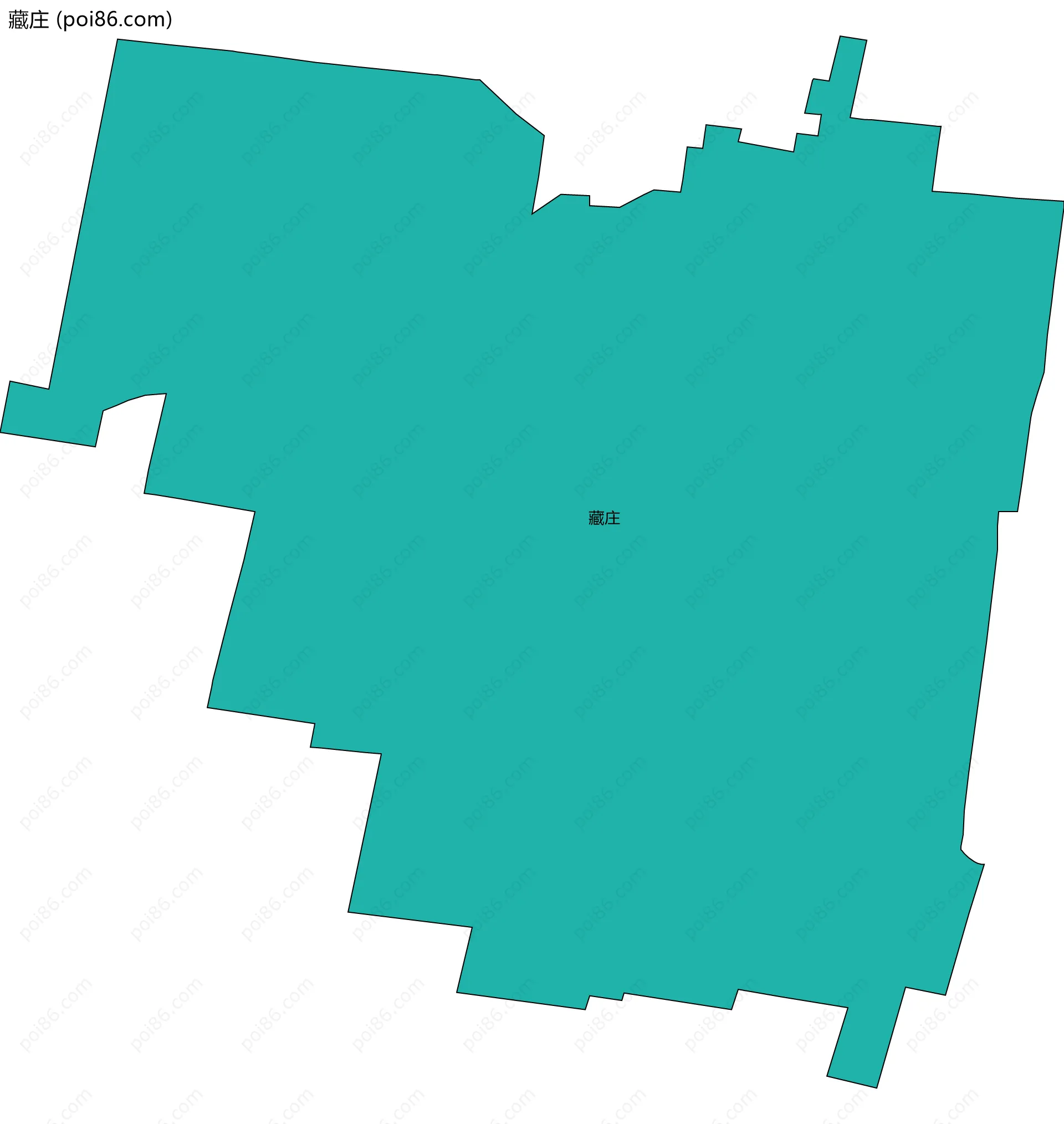 藏庄边界地图