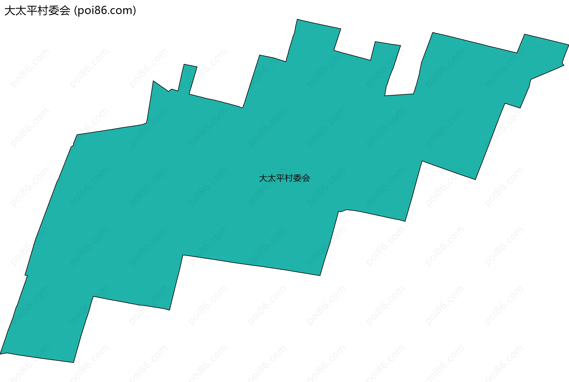 大太平村委会边界地图