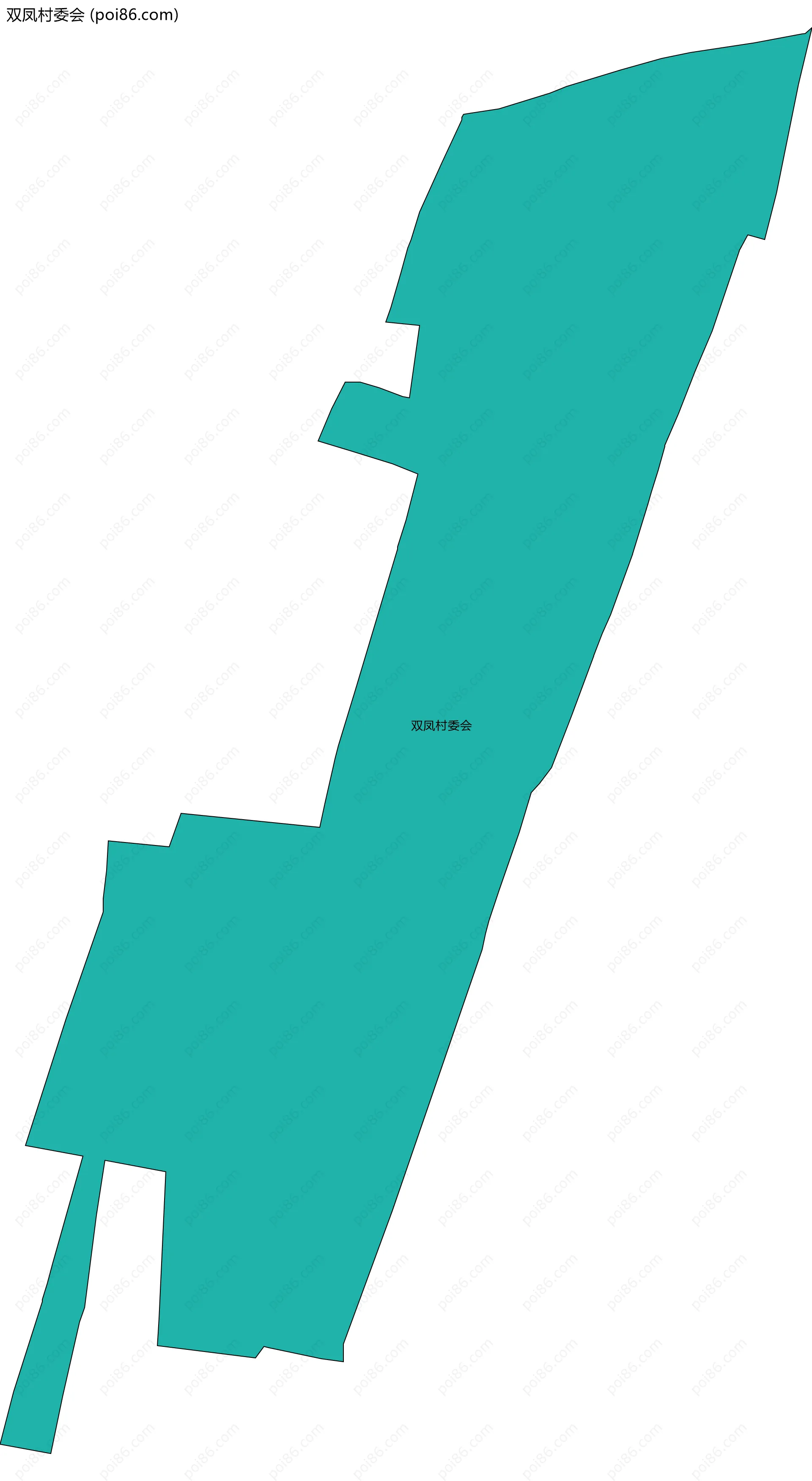 双凤村委会边界地图