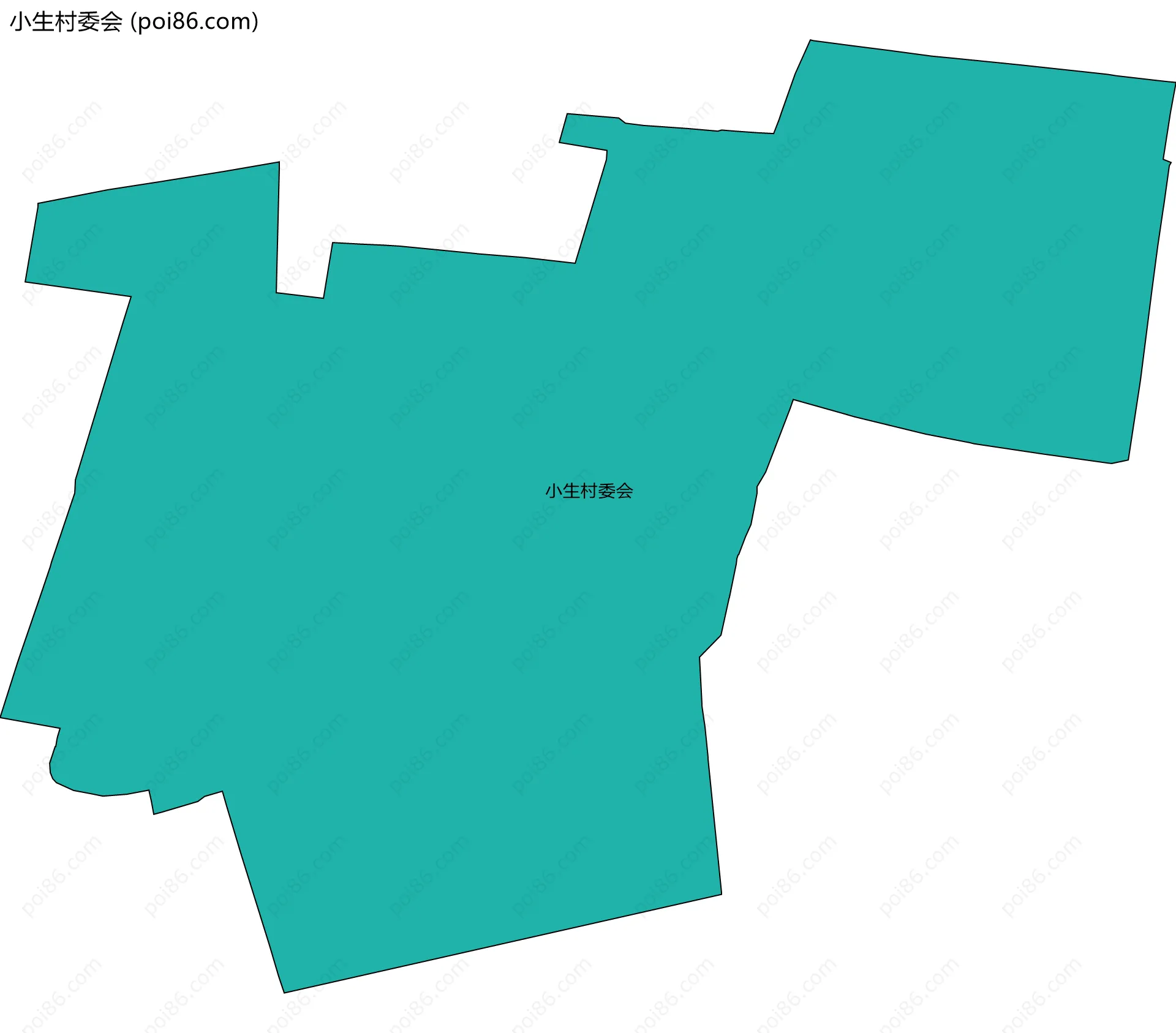小生村委会边界地图