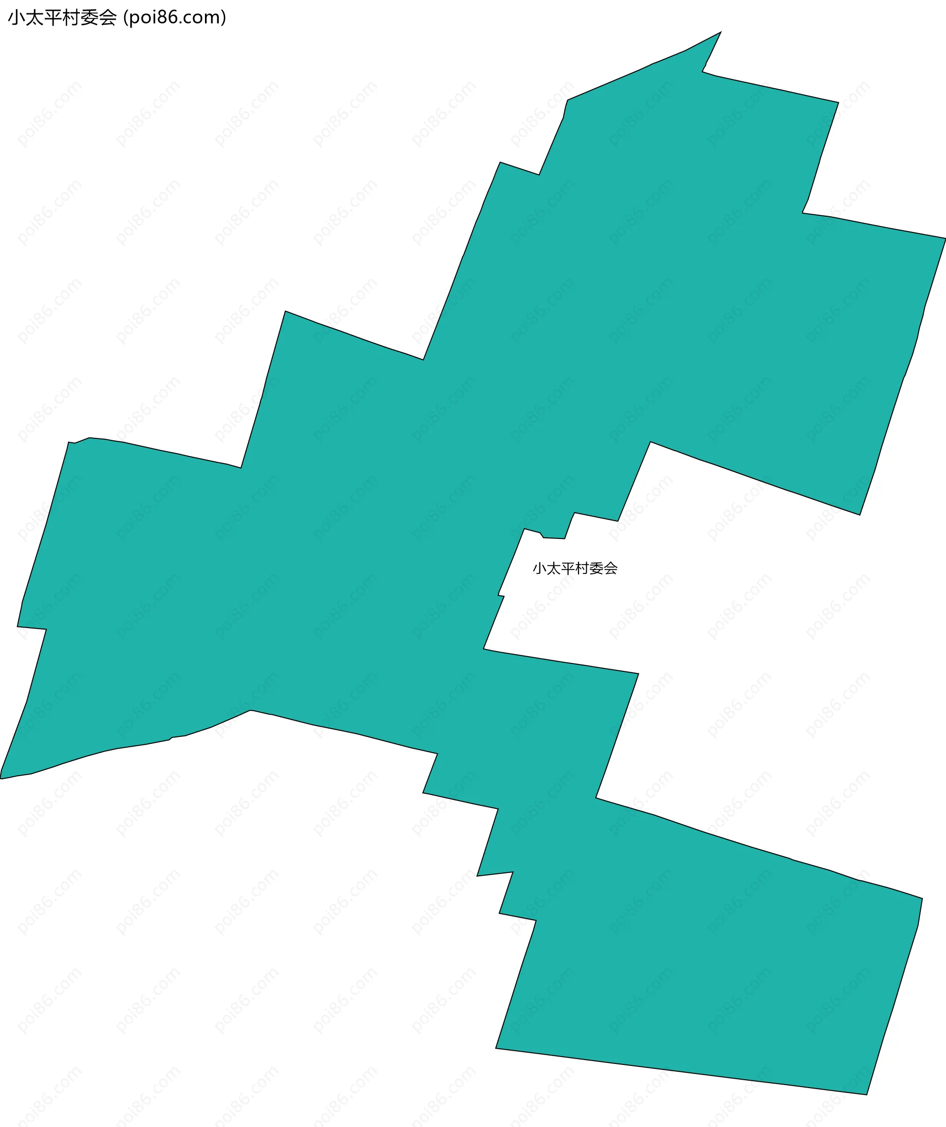 小太平村委会边界地图