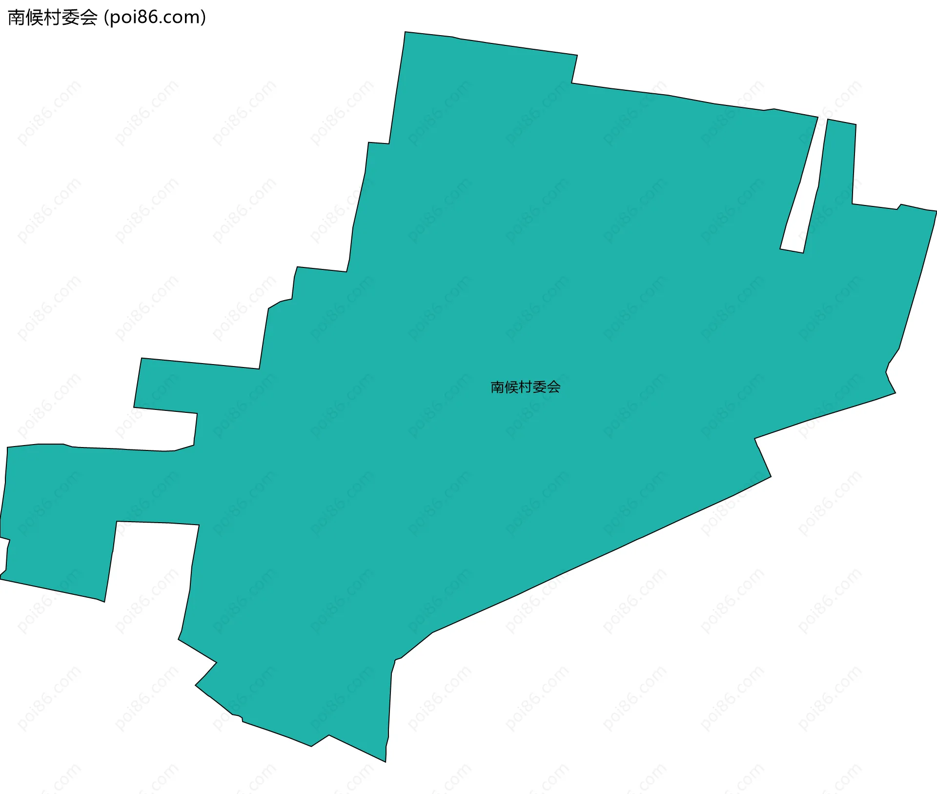 南候村委会边界地图