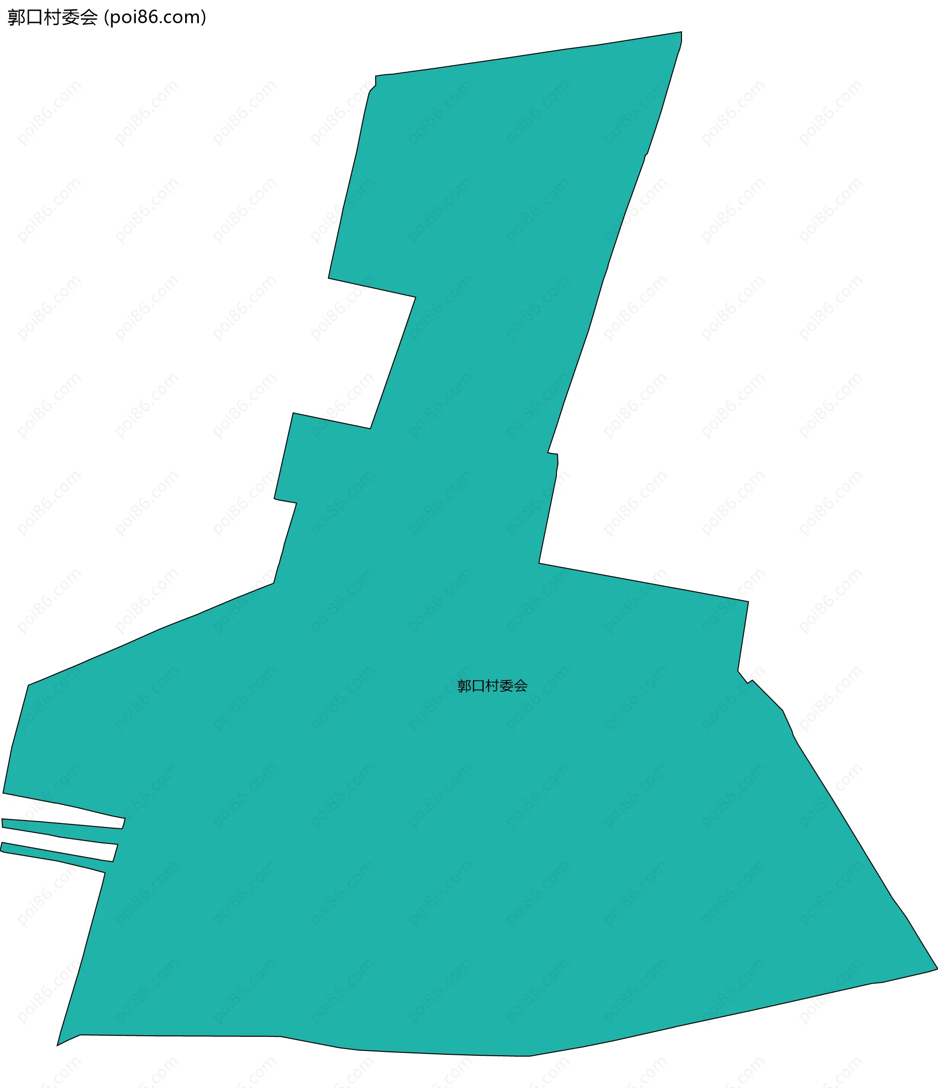 郭口村委会边界地图