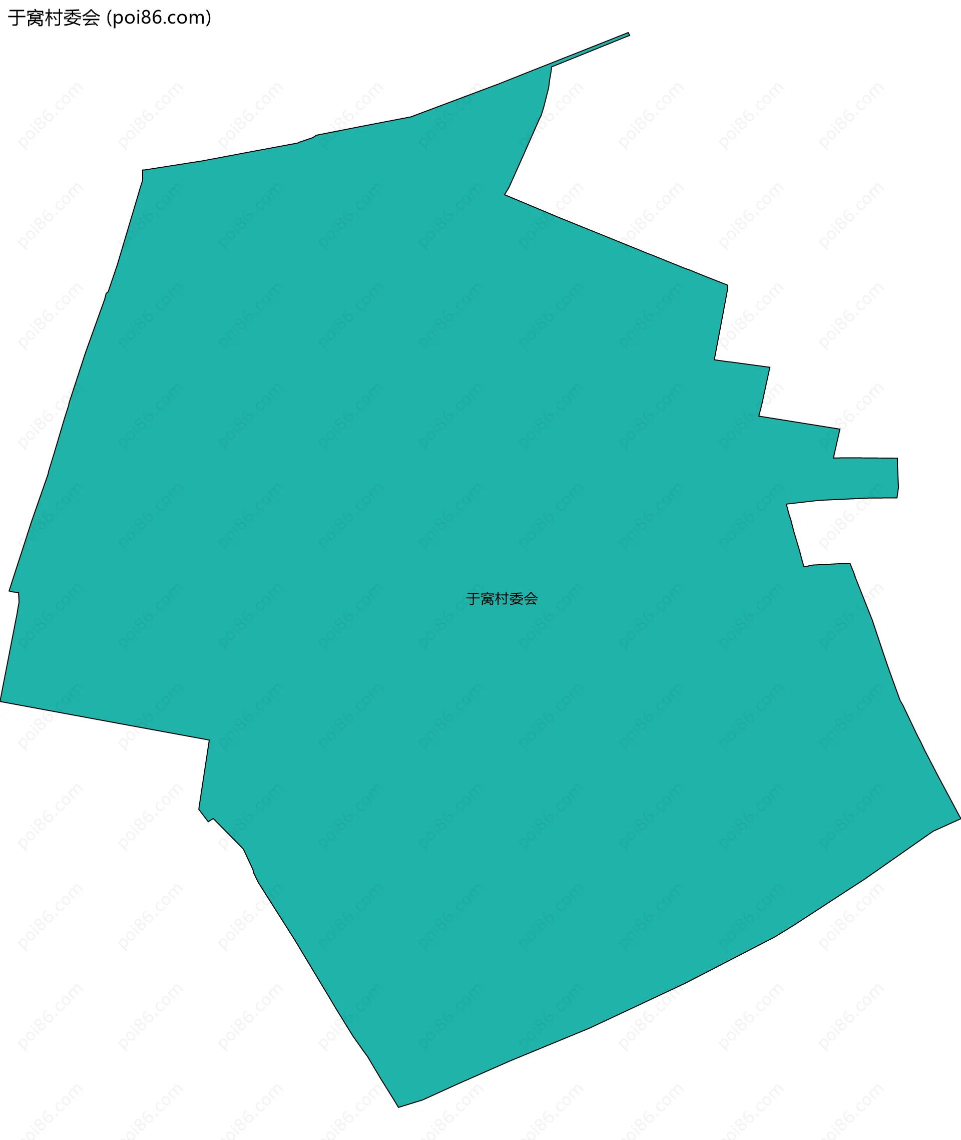 于窝村委会边界地图