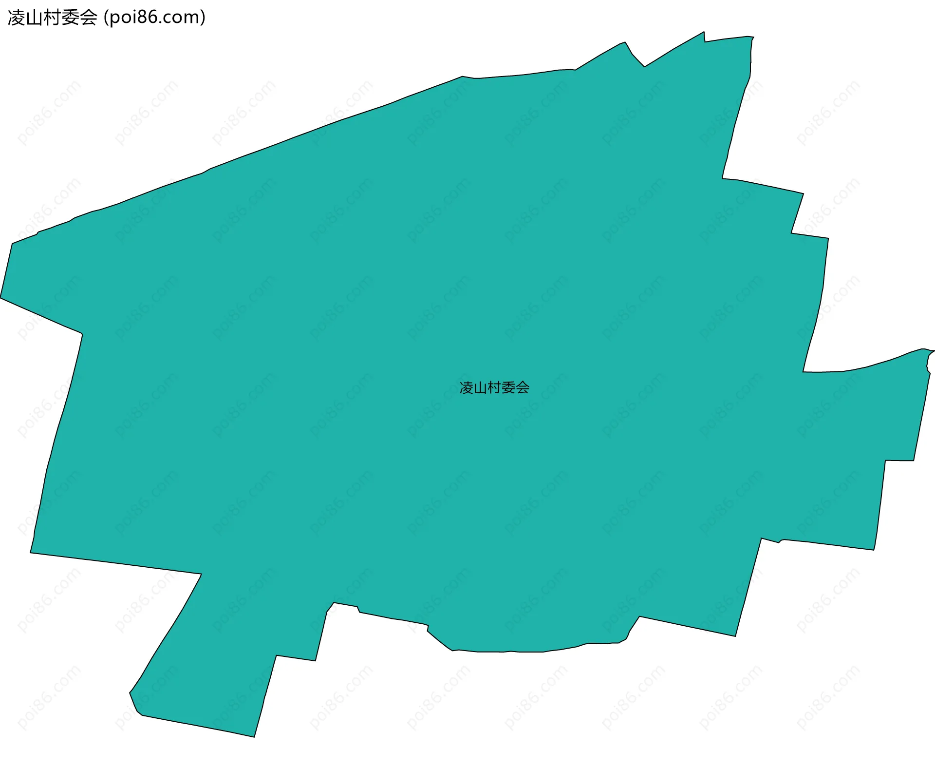 凌山村委会边界地图