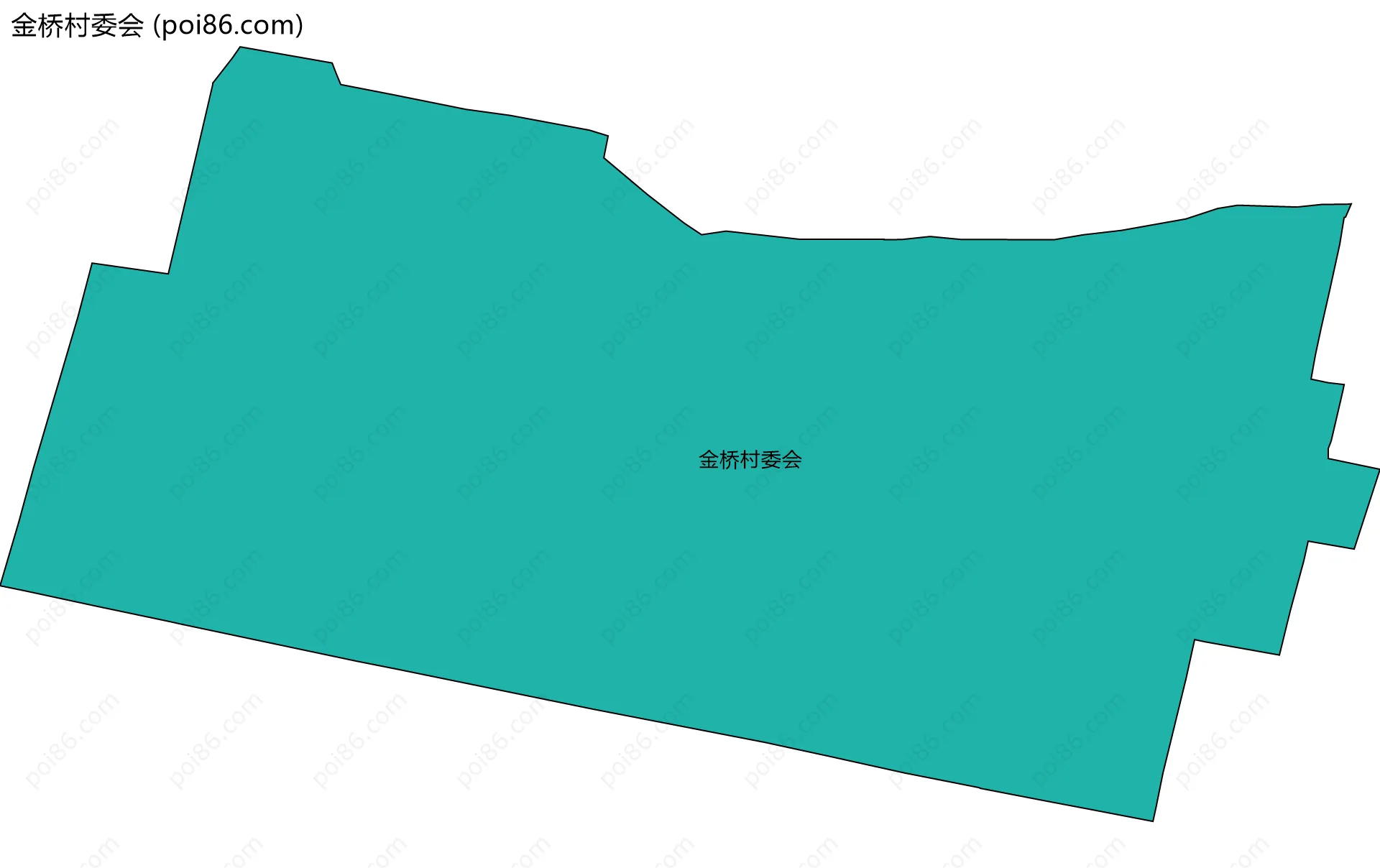 金桥村委会边界地图