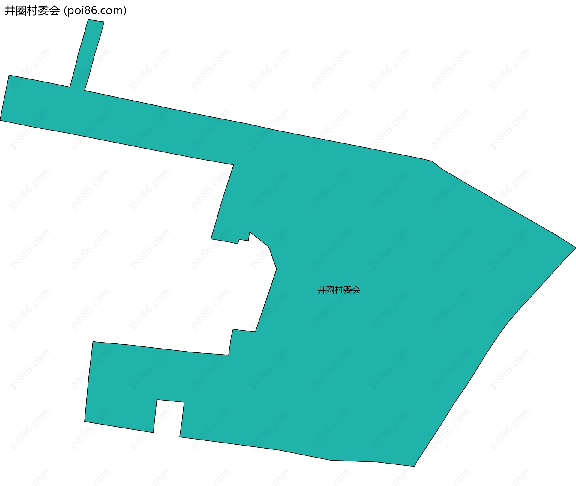 井圈村委会边界地图