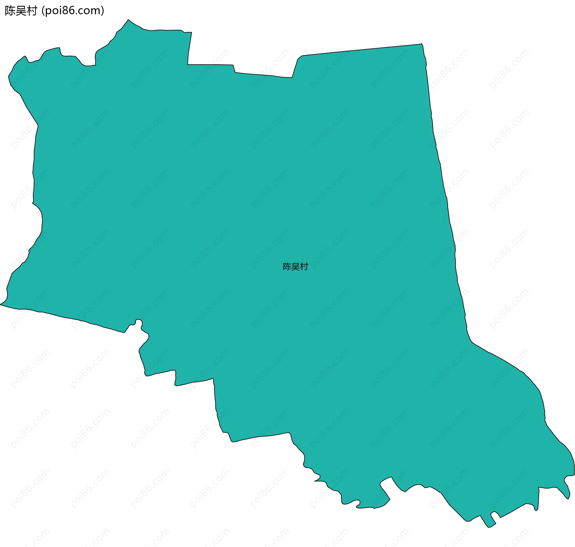 陈吴村边界地图