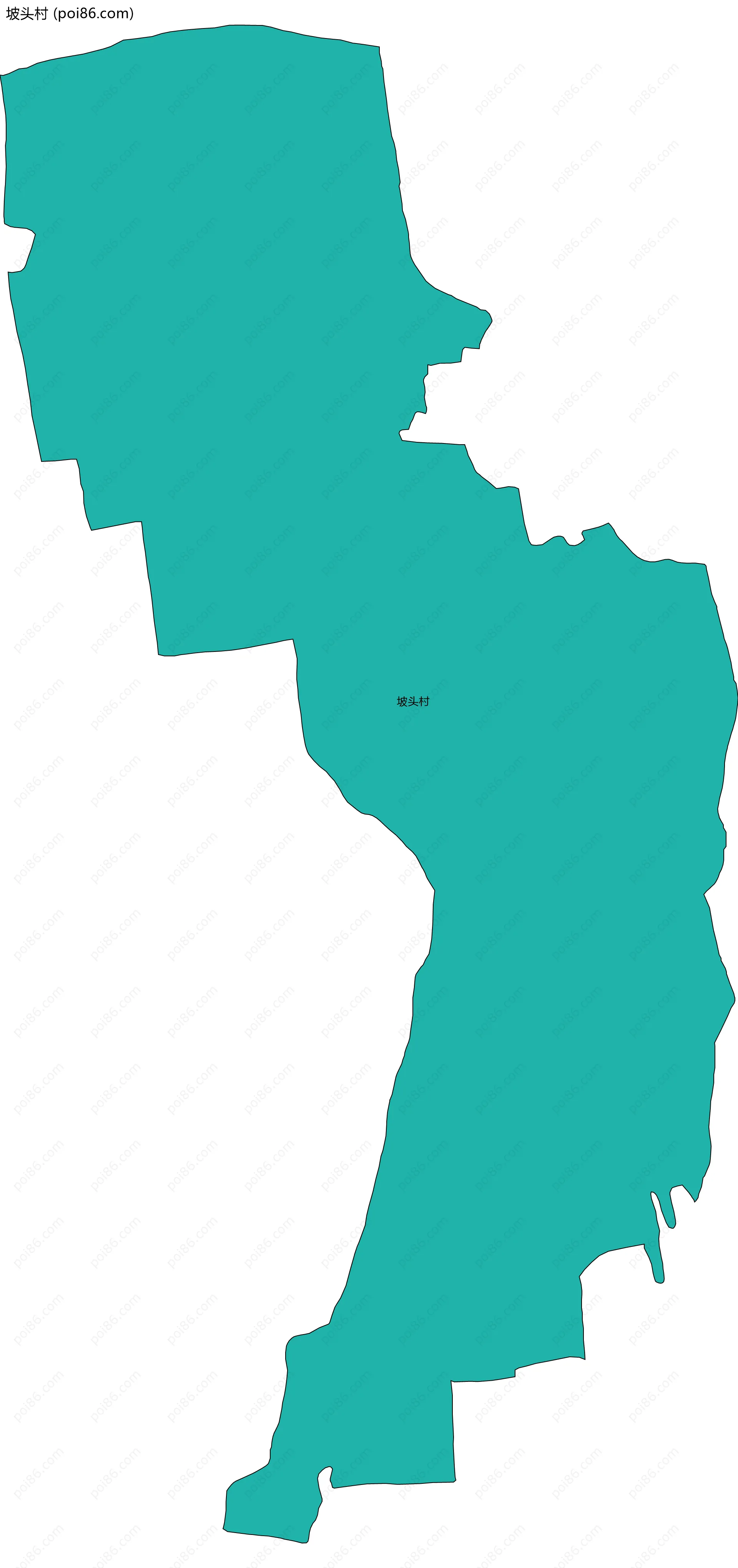 坡头村边界地图