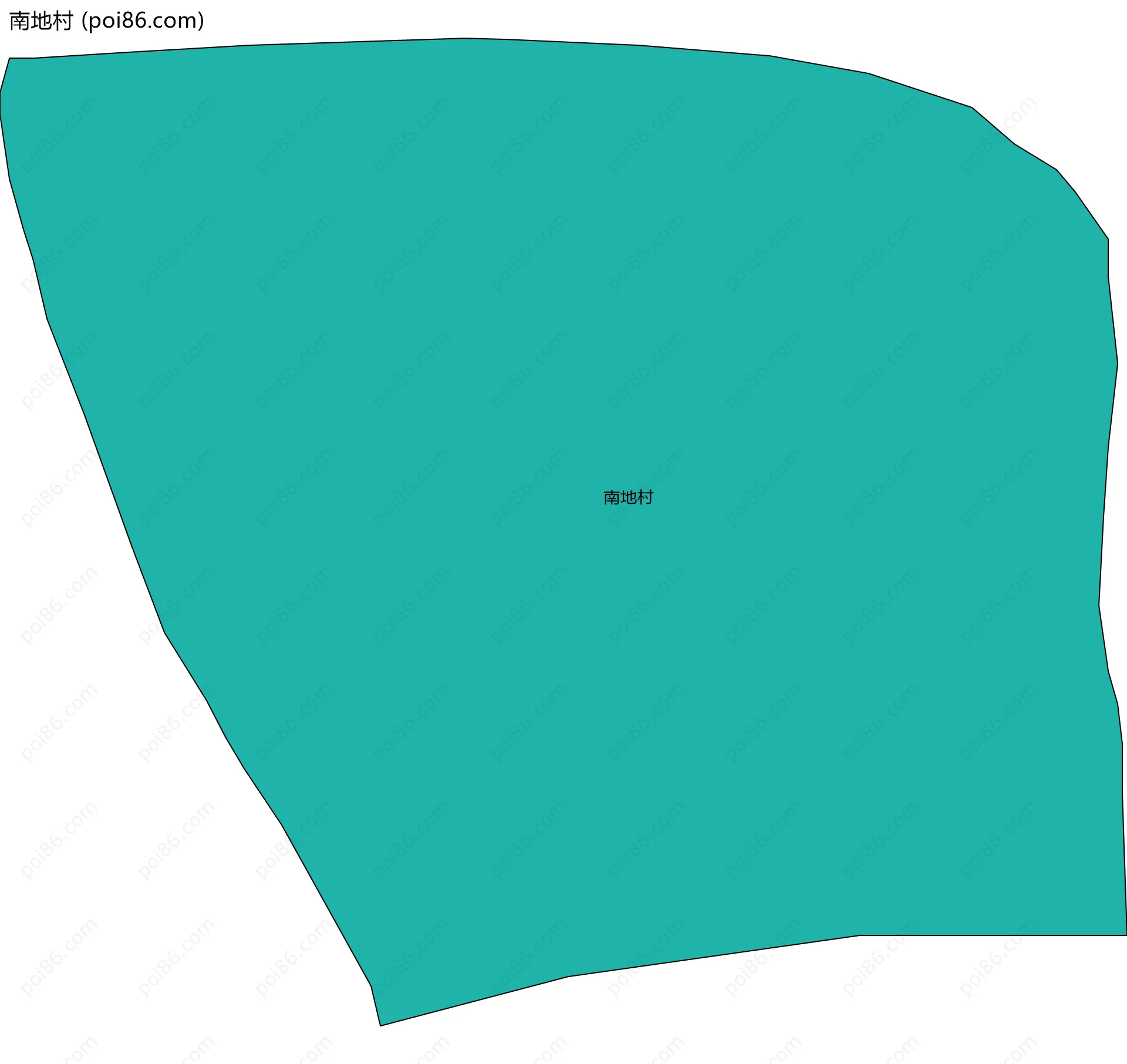 南地村边界地图