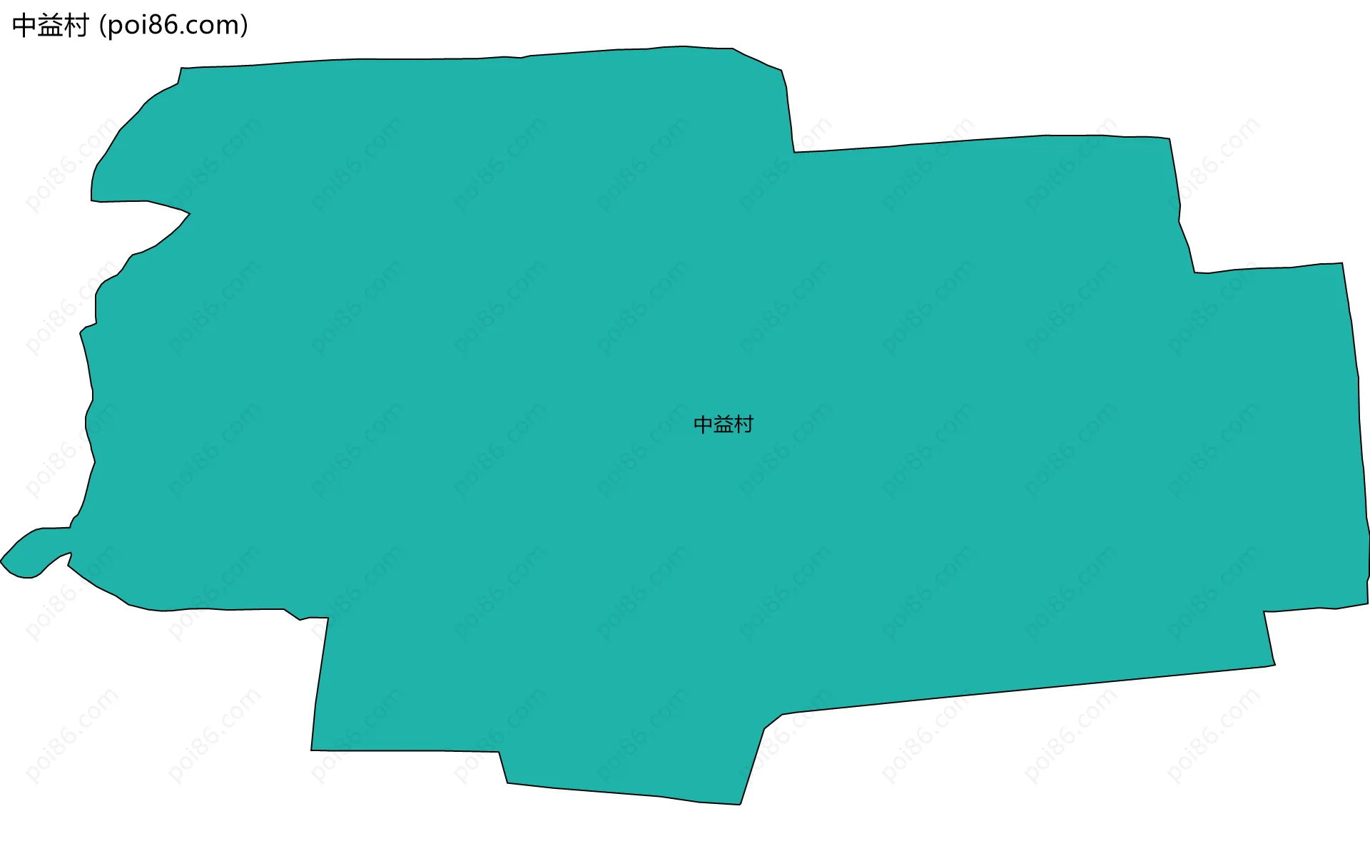 中益村边界地图