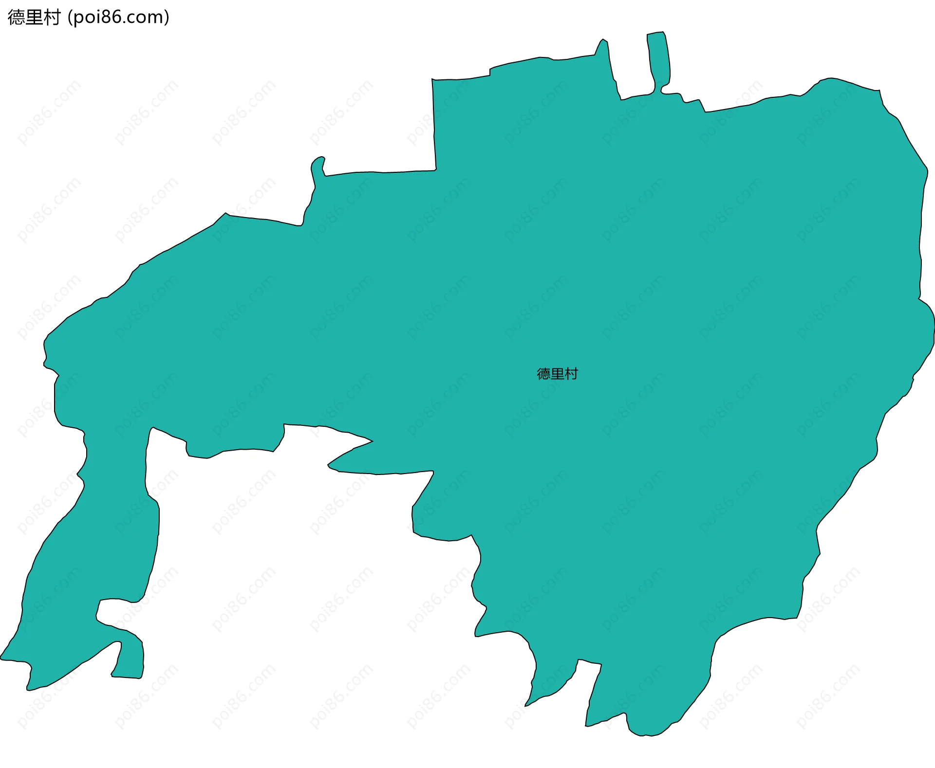 德里村边界地图