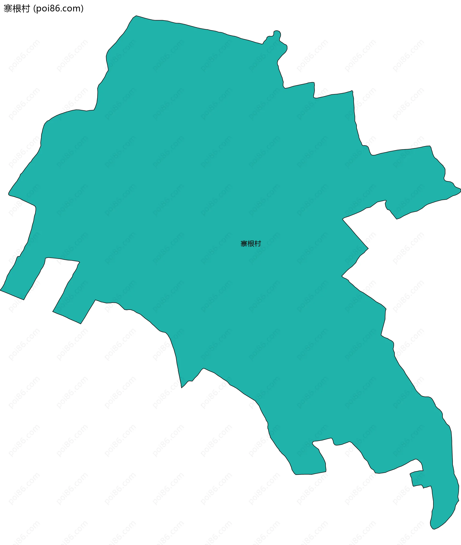 寨根村边界地图