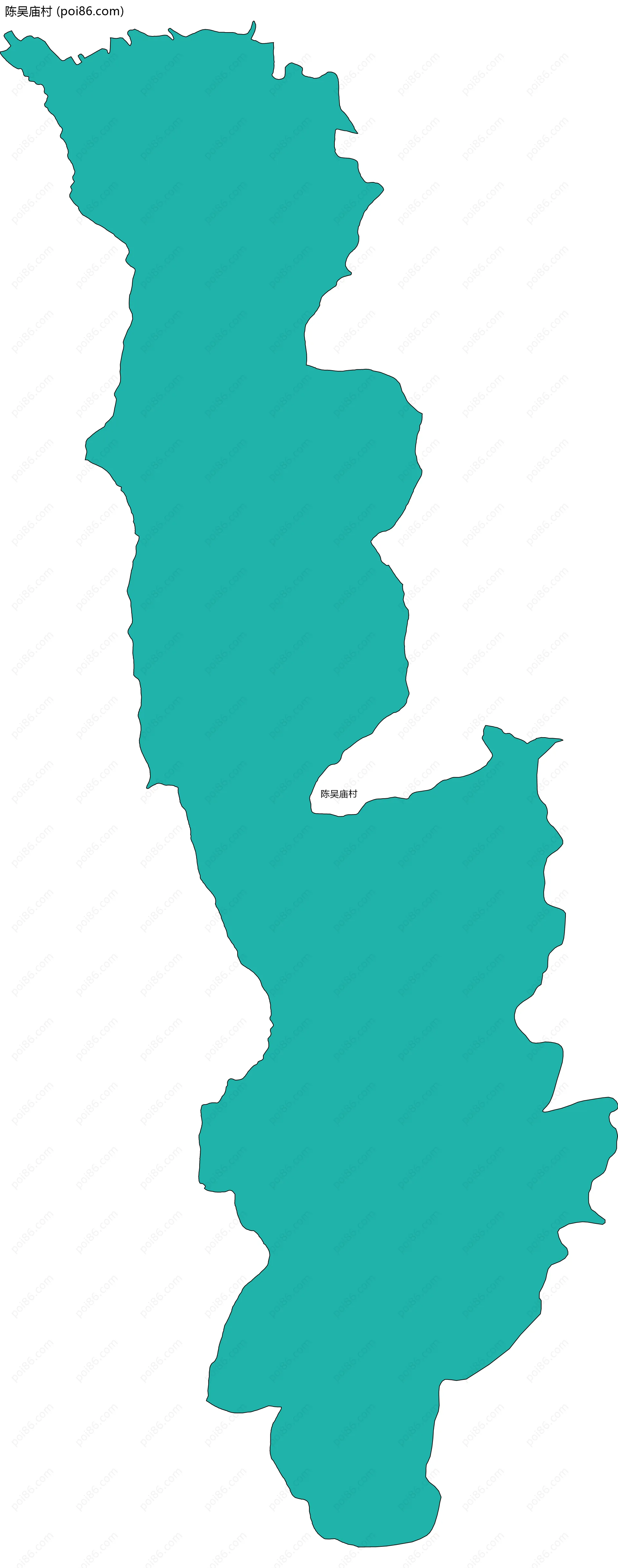 陈吴庙村边界地图