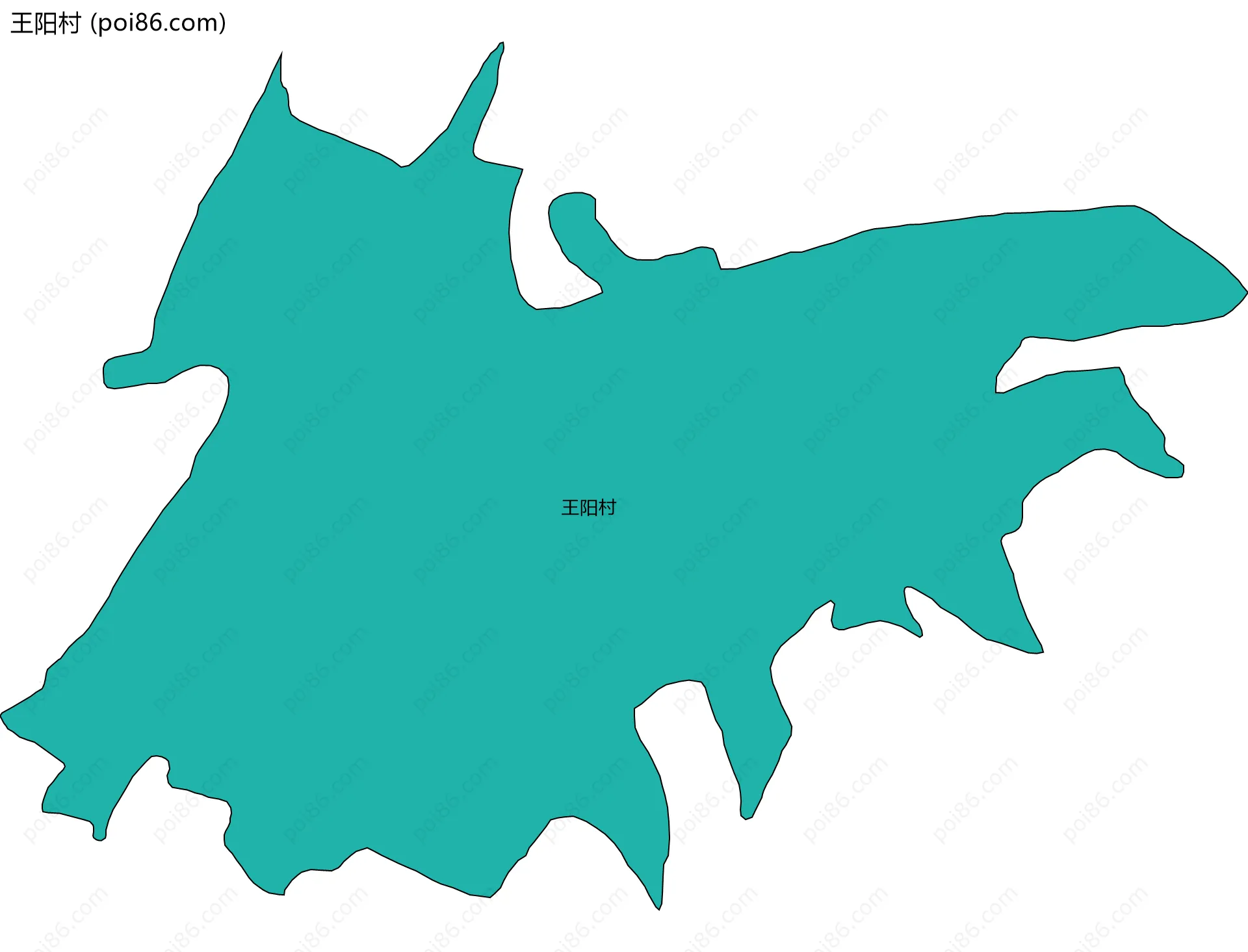 王阳村边界地图