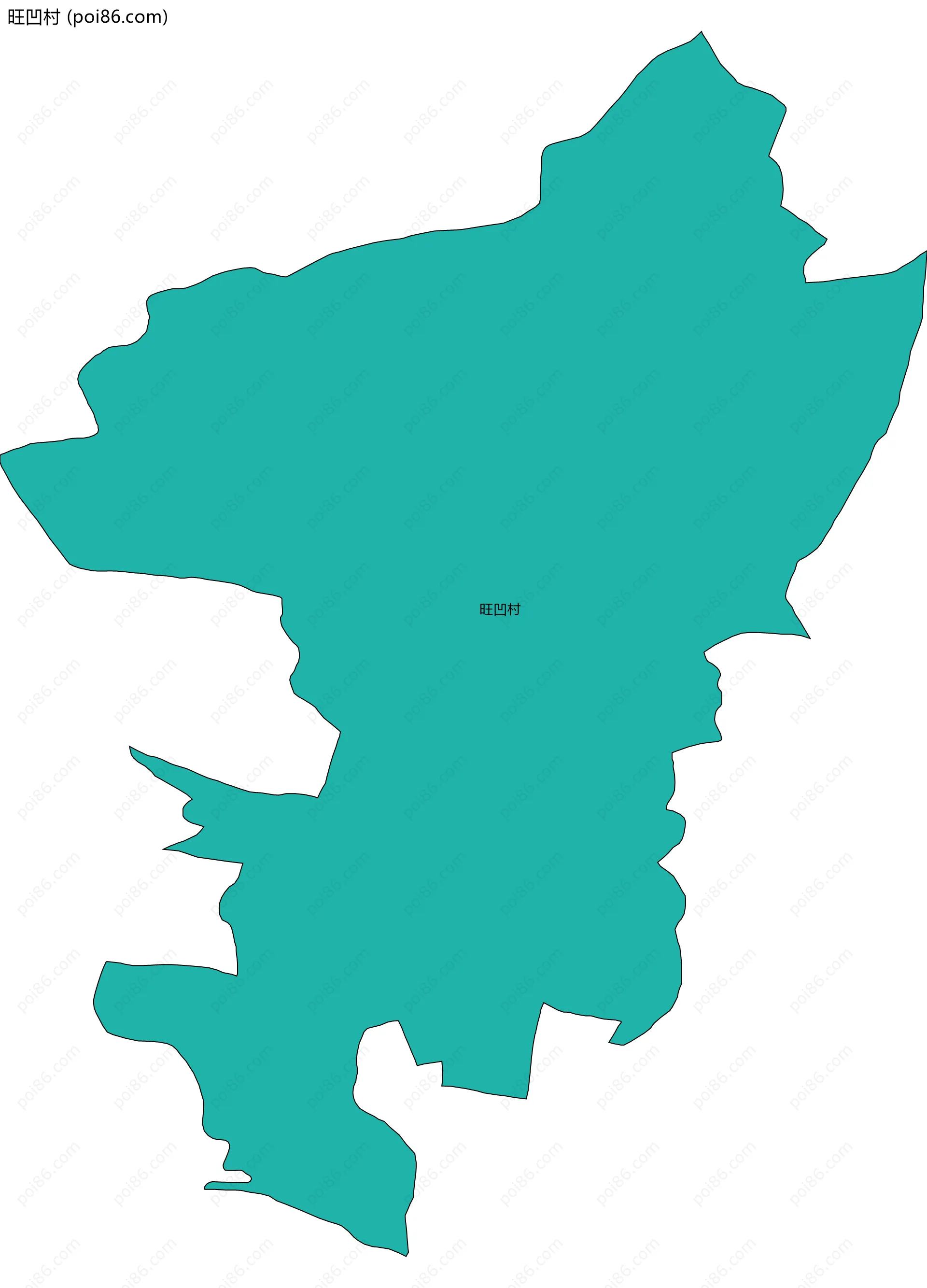 旺凹村边界地图