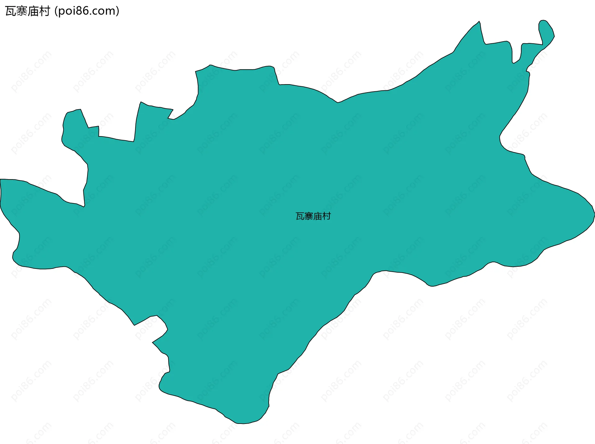 瓦寨庙村边界地图