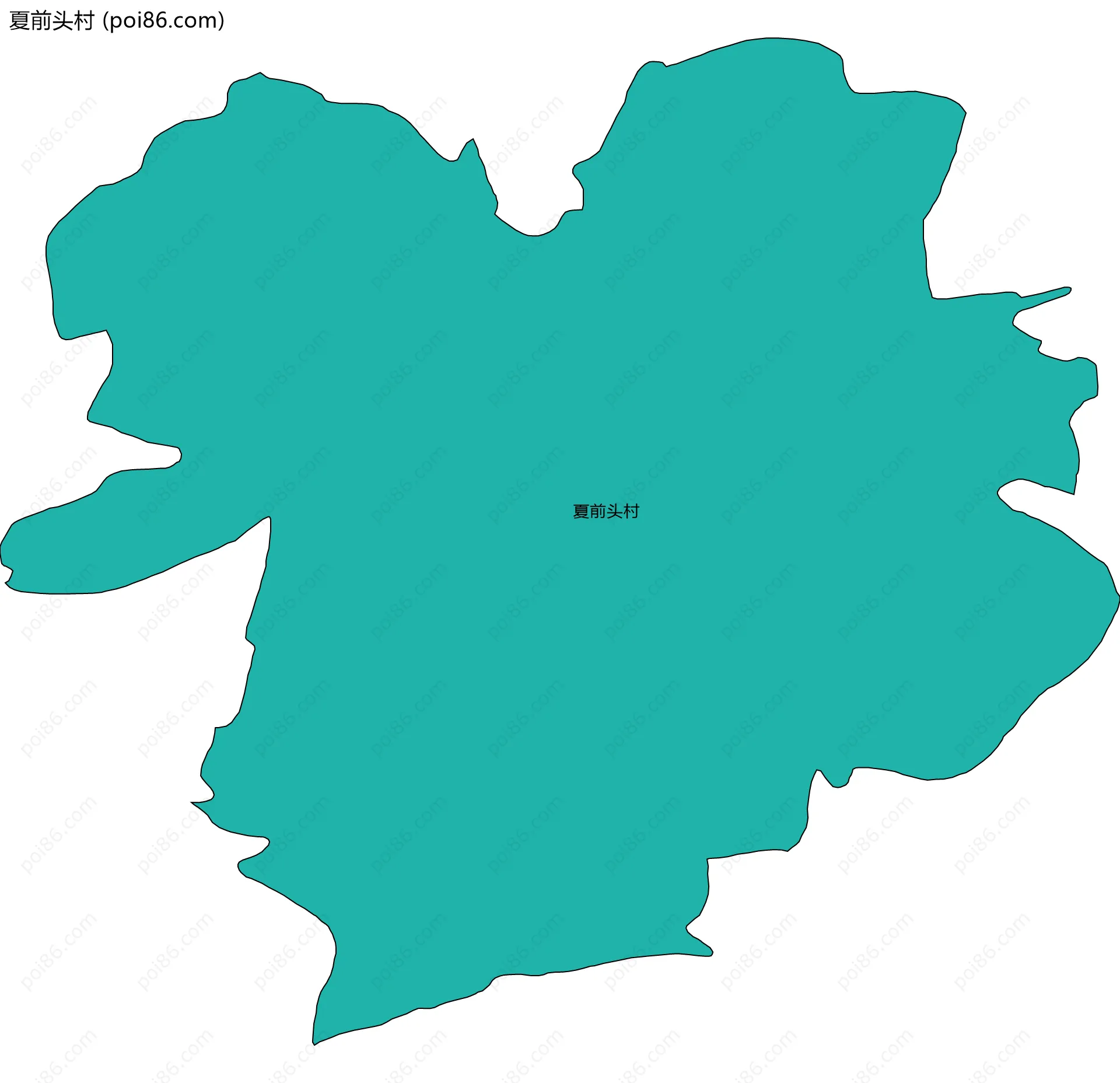 夏前头村边界地图