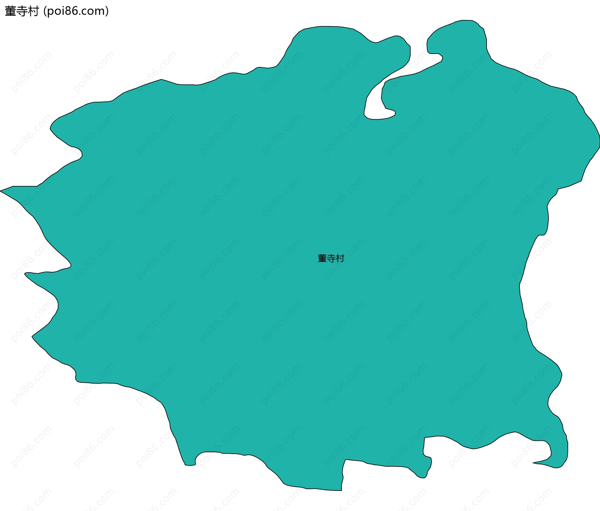 董寺村边界地图