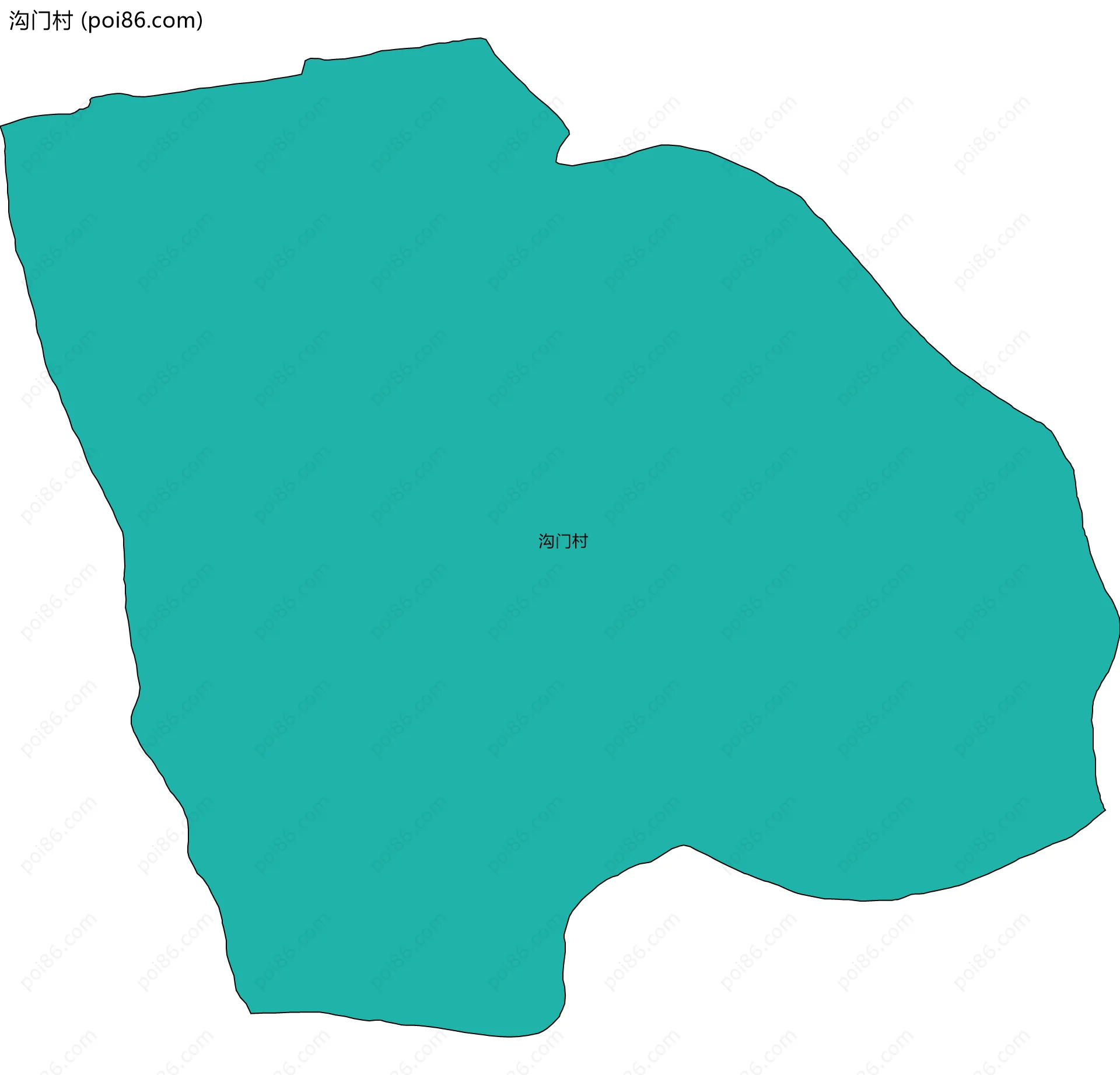 沟门村边界地图