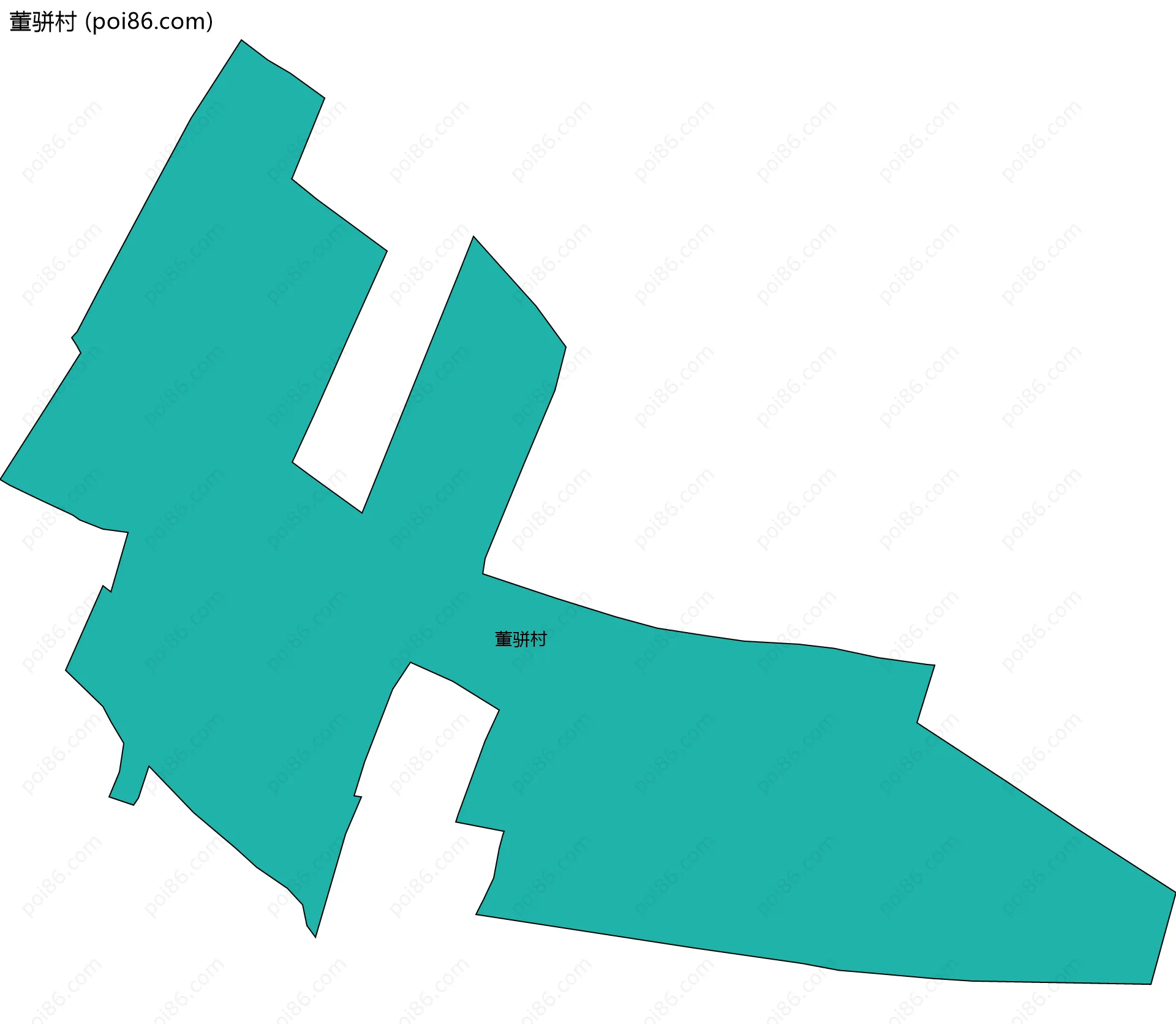 董骈村边界地图