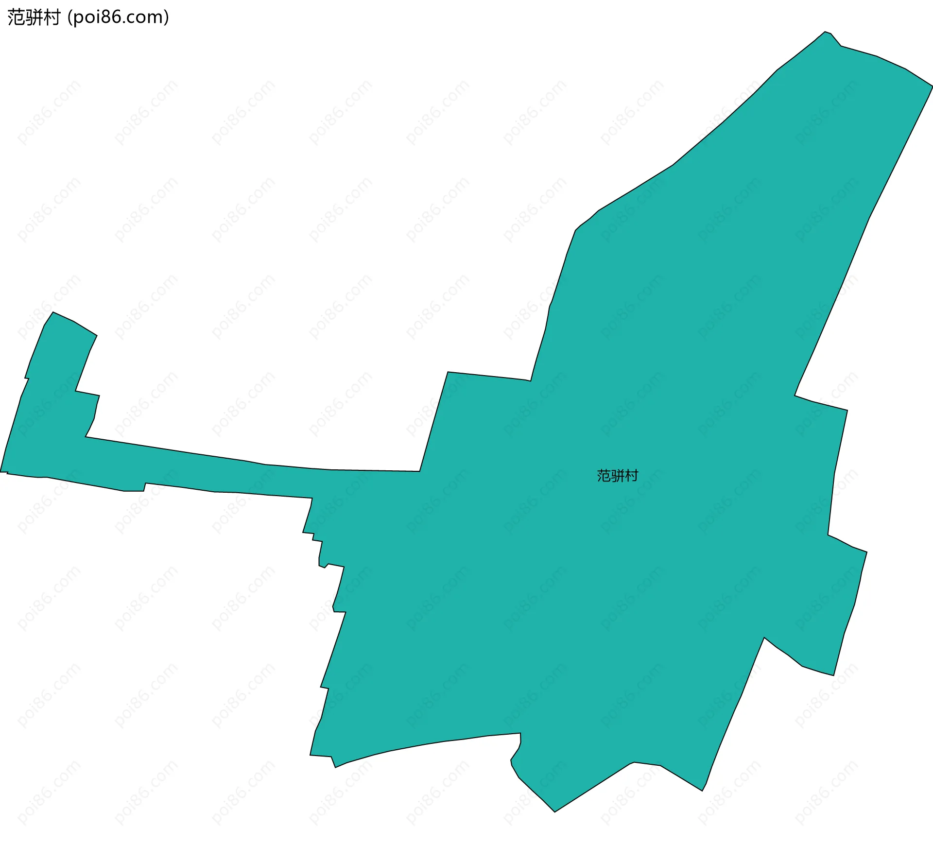 范骈村边界地图