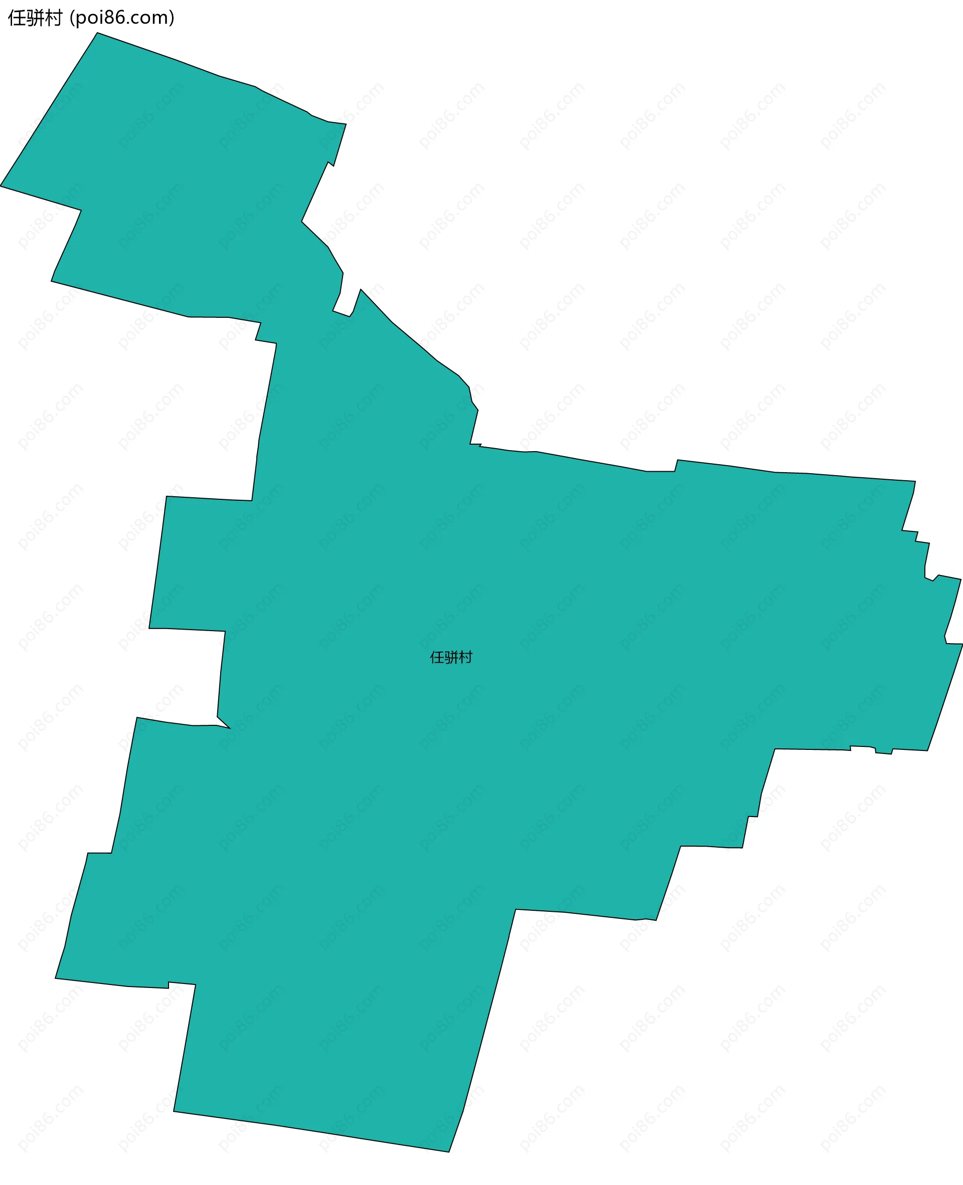 任骈村边界地图